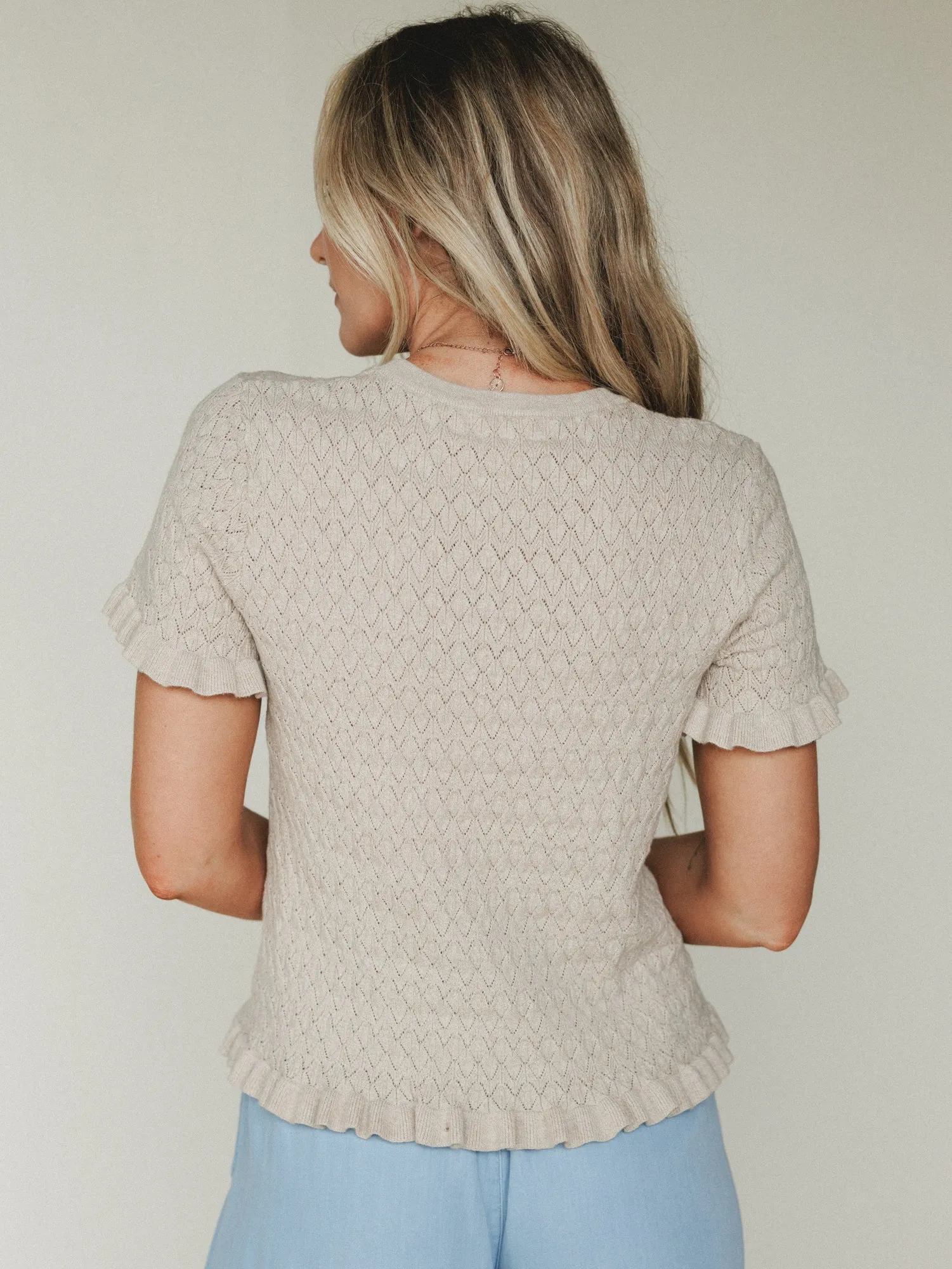Spring Whisper Top - Camel sold by Three Bird Nest product image thumbnail 4