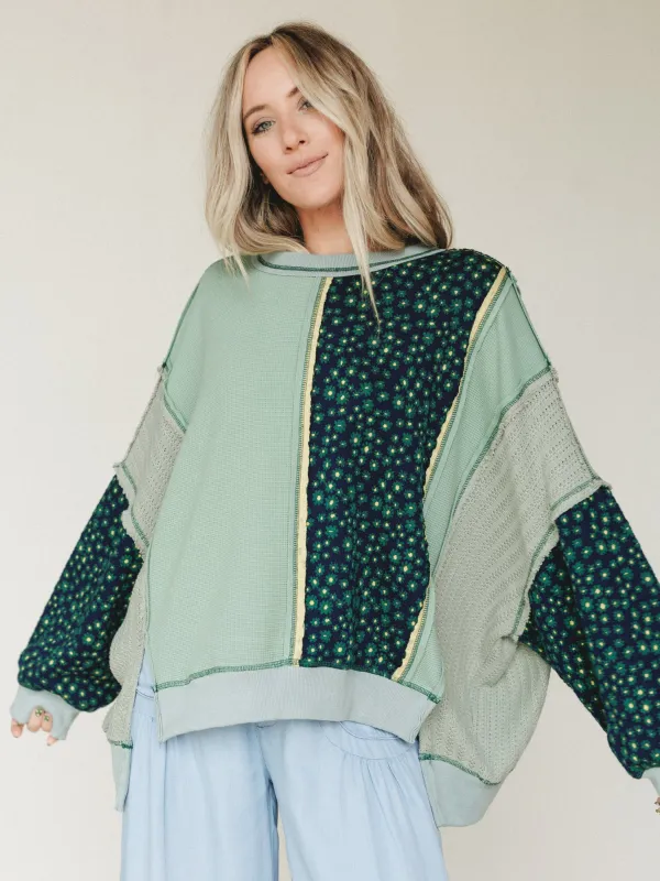 Mixed Harmony Top - Yellow sold by Three Bird Nest