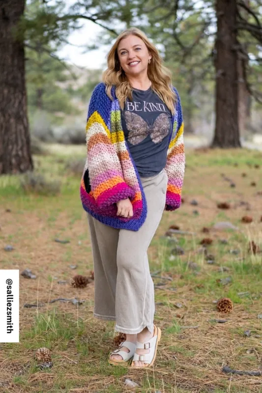 Be Kind 3 Piece Bundle - Purple Multi made by Three Bird Nest