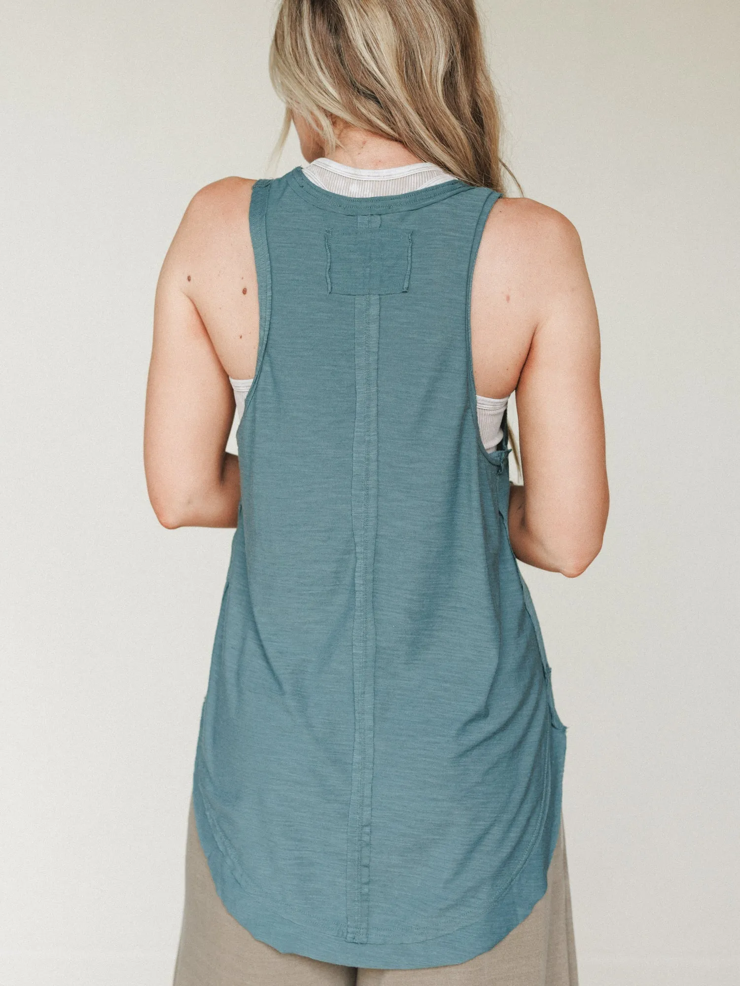 Easy Breeze High Neck Tank - Ash Jade sold by Three Bird Nest product image thumbnail 3