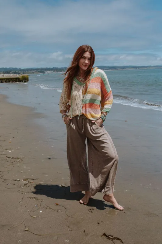 Relaxed Vibes Wide Leg Pants - Mauve sold by Three Bird Nest