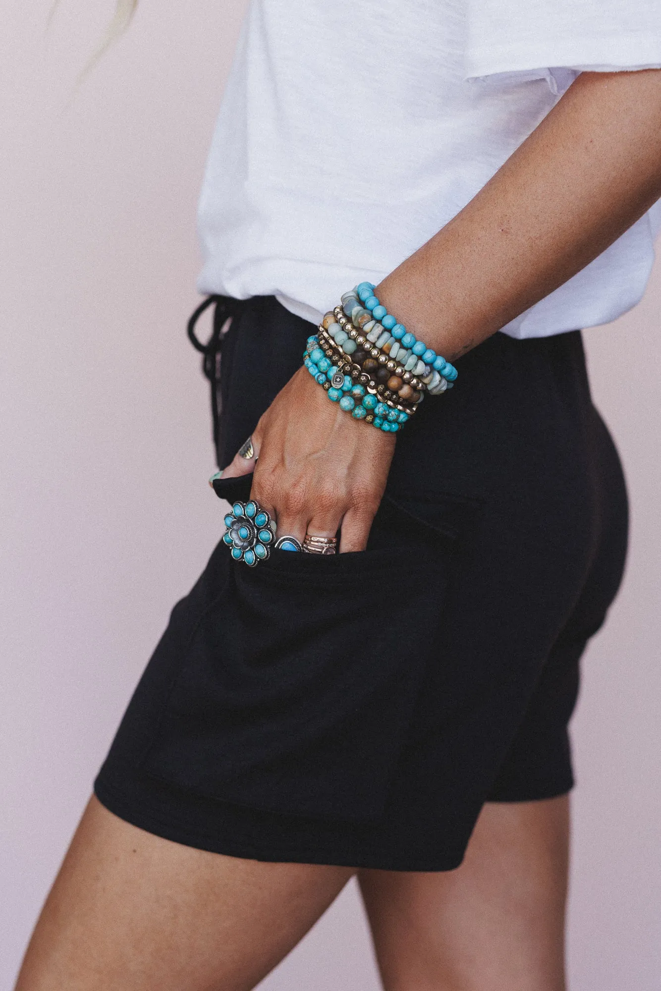 Sundown Trails Shorts - Black sold by Three Bird Nest product image thumbnail 2