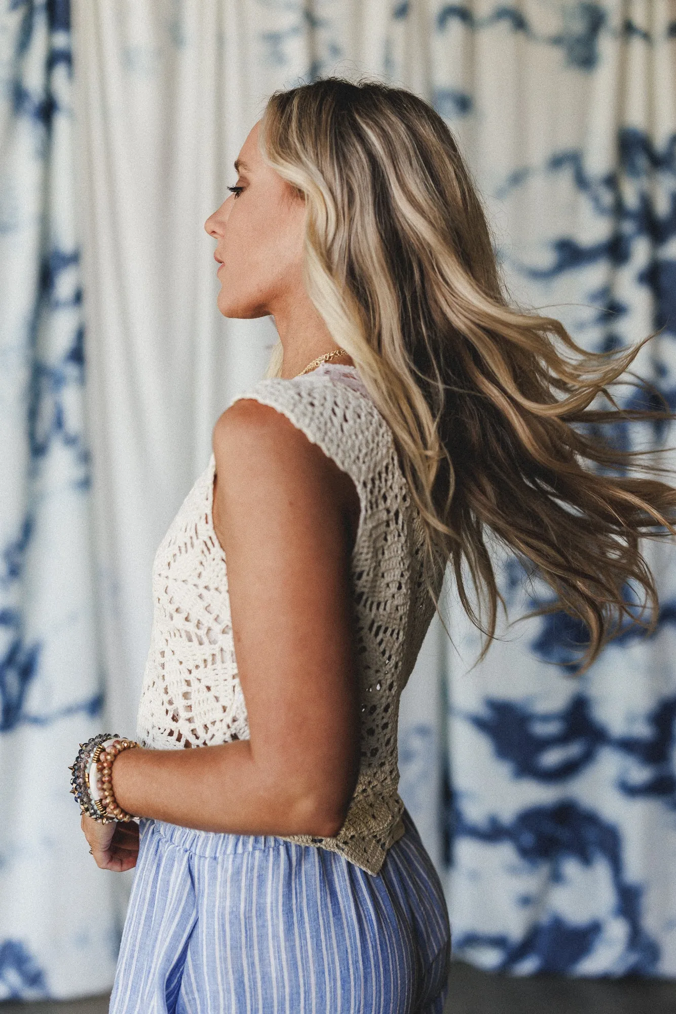 Nova Crochet Top - Cream sold by Three Bird Nest product image thumbnail 3