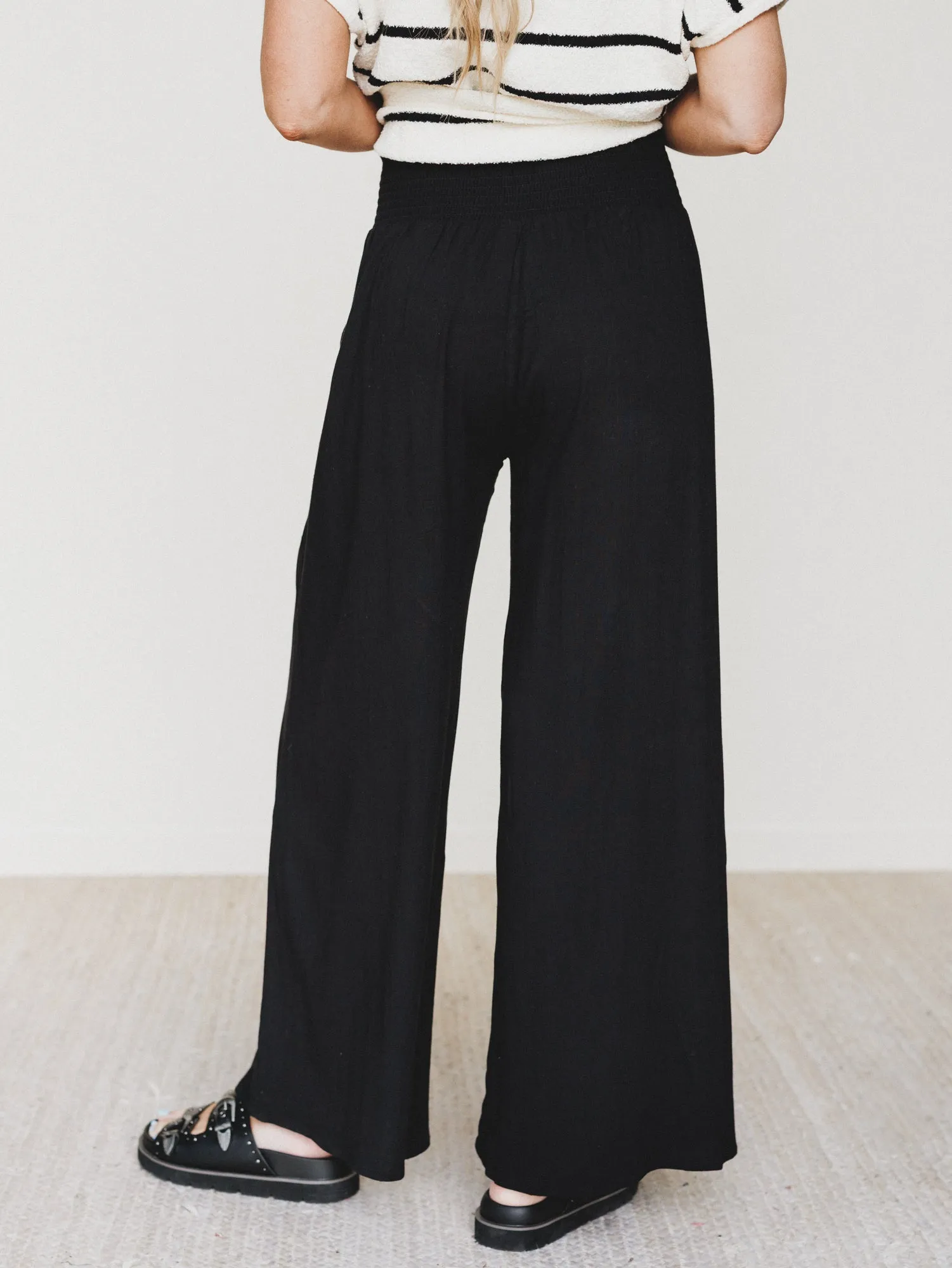 Seek The Moon Wide Leg Pants - Black sold by Three Bird Nest product image thumbnail 4