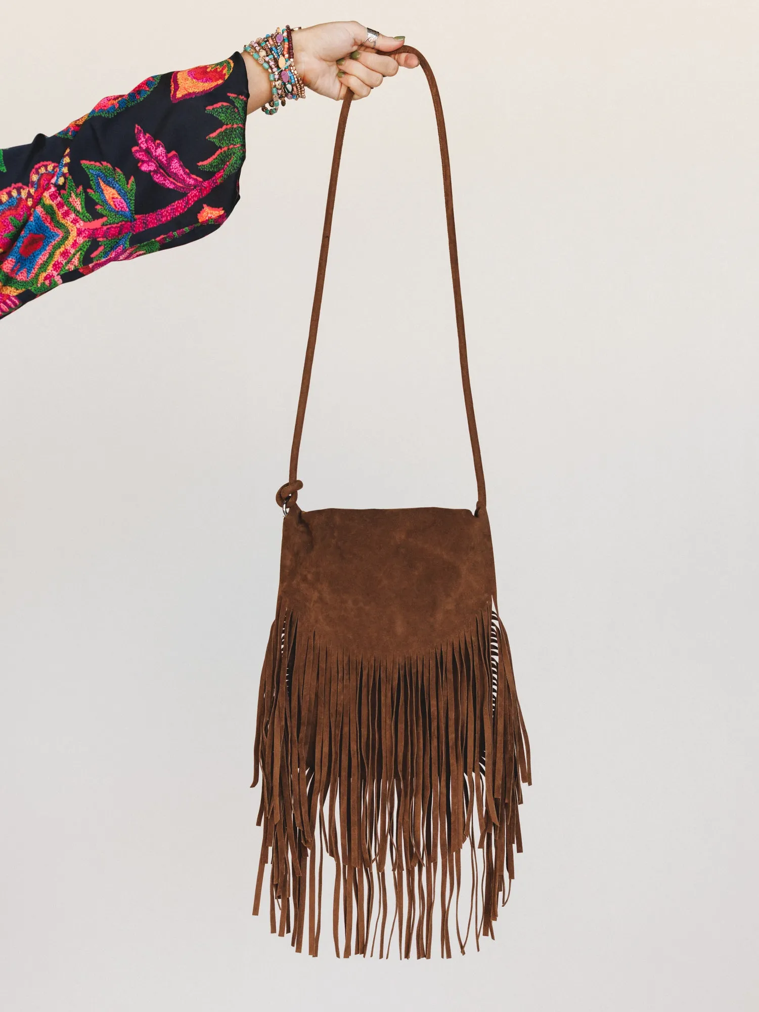 Out West Fringe Crossbody Bag - Camel sold by Three Bird Nest product image thumbnail 2
