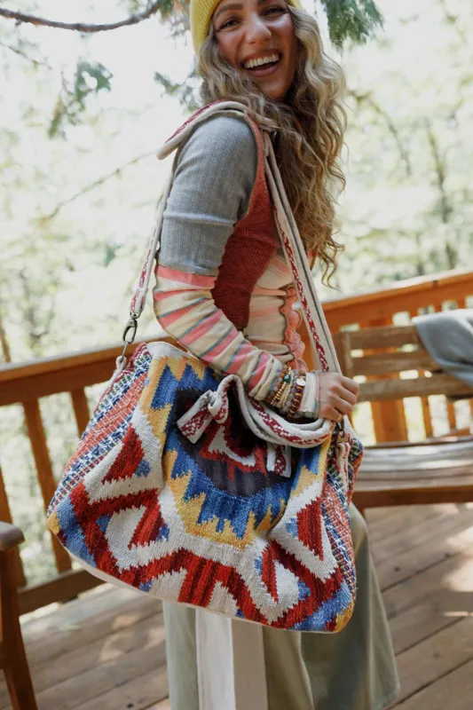 Tribal Traveler Weekender Bag - Multi made by Three Bird Nest