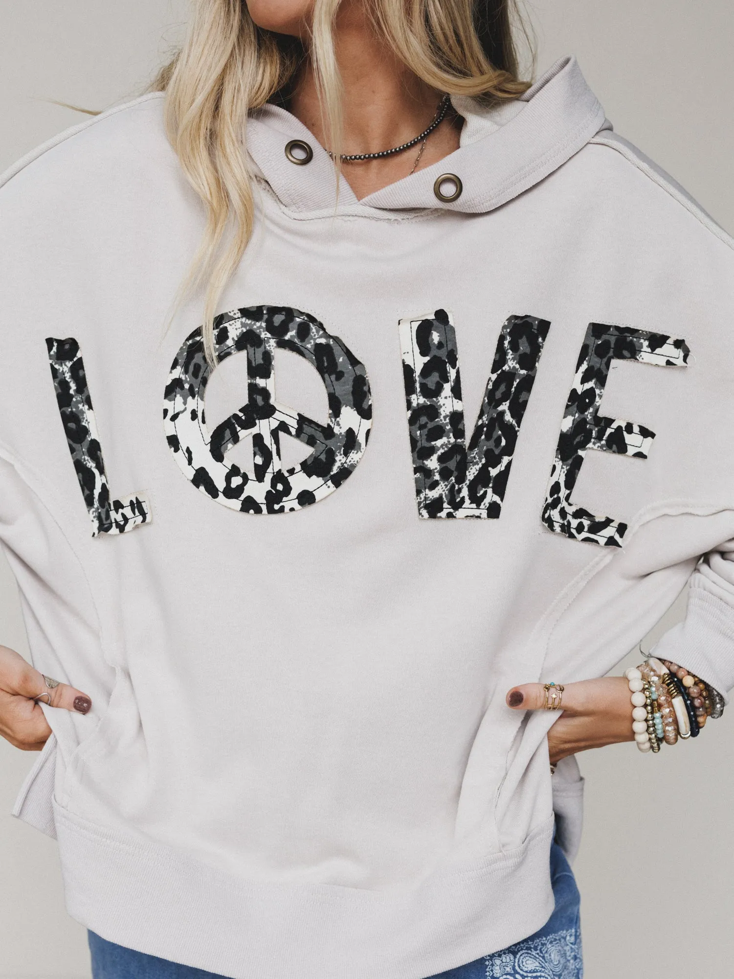 Wild Heart Love Top - Grey sold by Three Bird Nest product image thumbnail 3