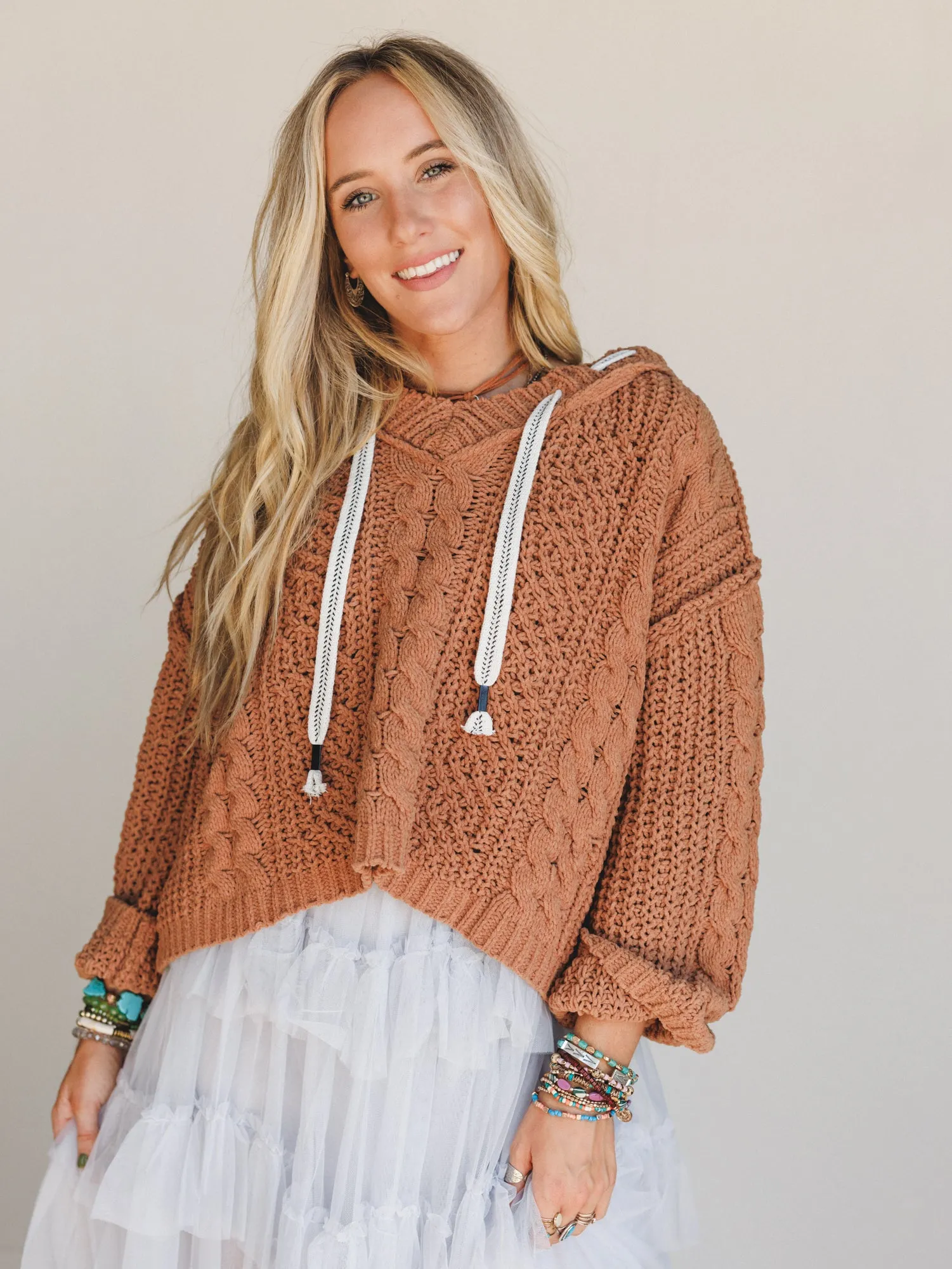 River Tangle Sweater - Camel sold by Three Bird Nest product image thumbnail 5