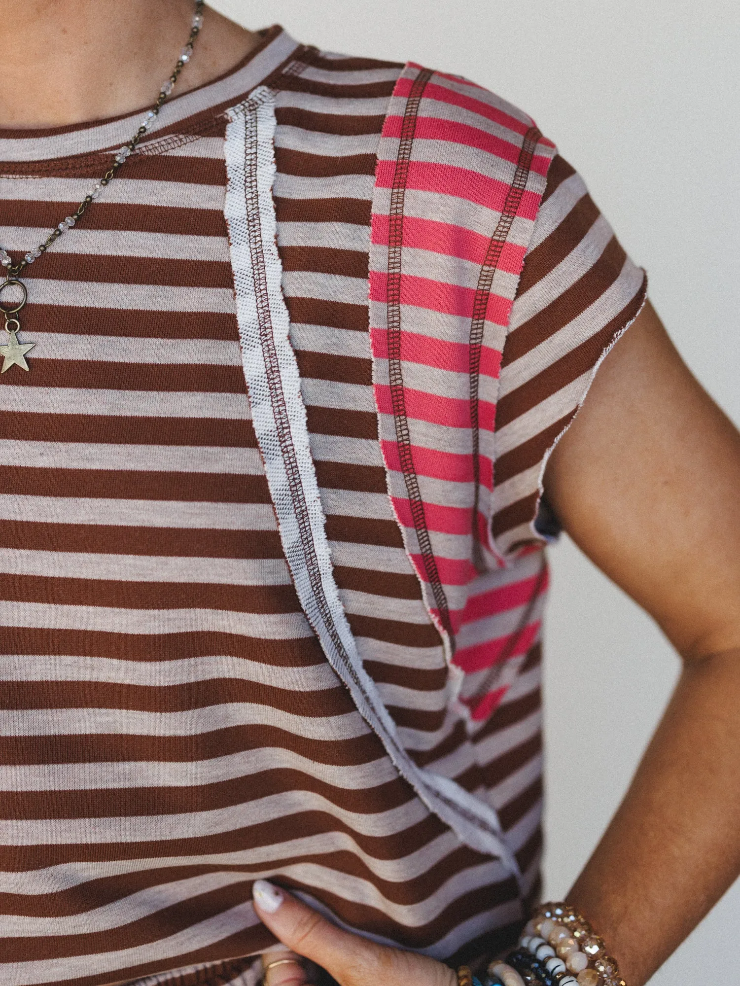 Mazy Two Piece Set - Coffee Coral sold by Three Bird Nest product image thumbnail 3