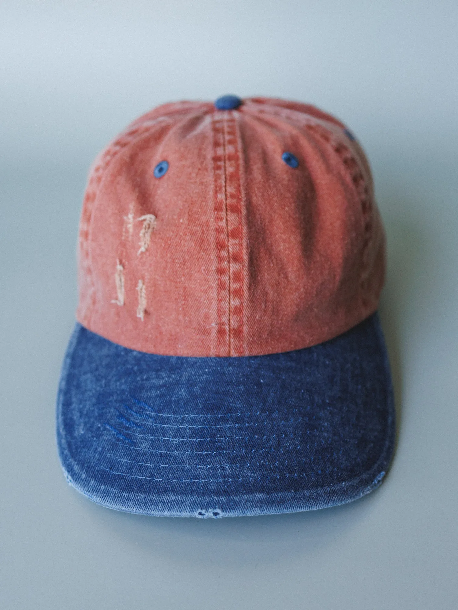 Distressed Baseball Cap Dad Hat
- Two Tone Orange Blue sold by Three Bird Nest product image thumbnail 5