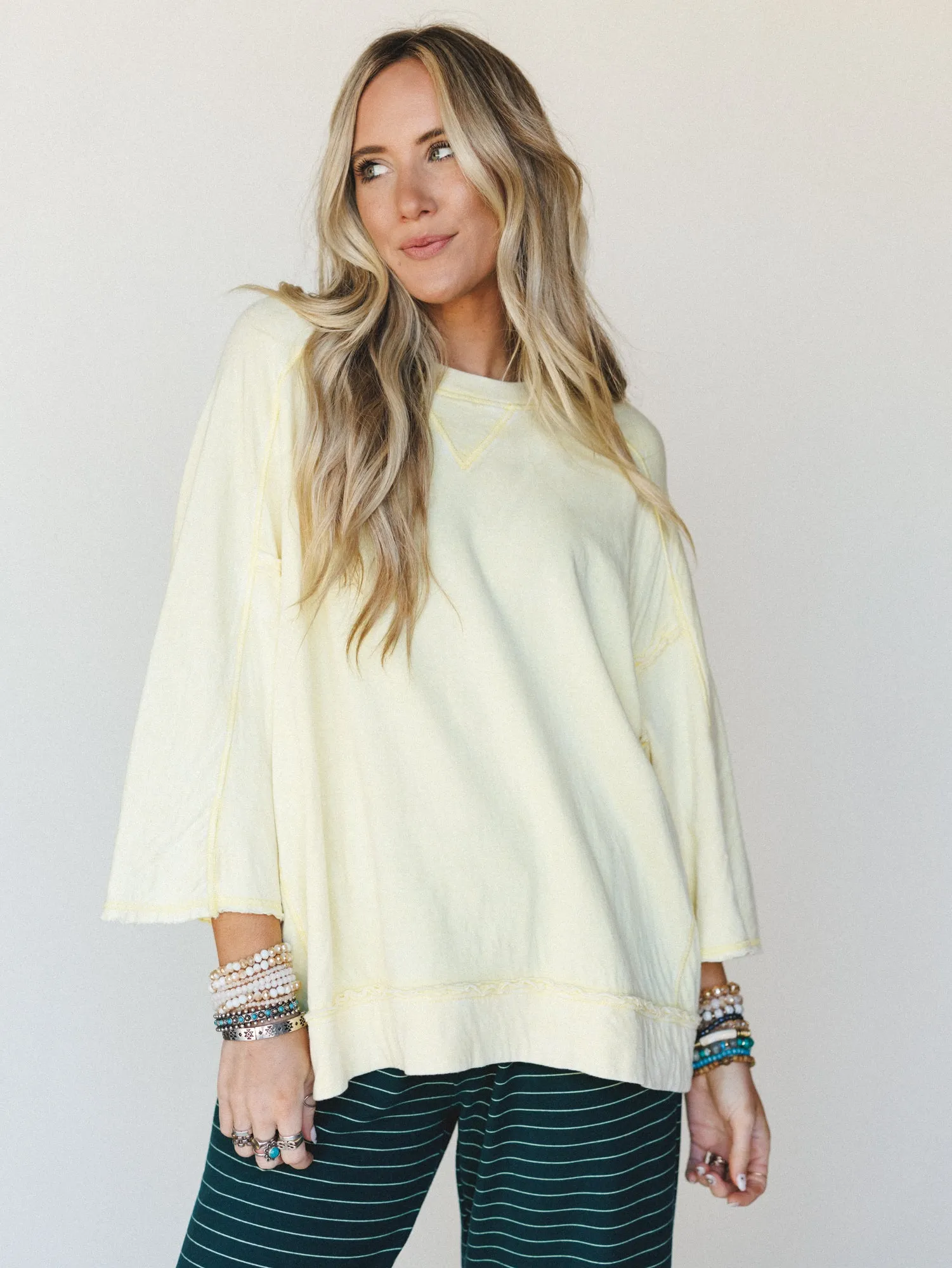 Winsome Everyday Tee - Lemon sold by Three Bird Nest product image thumbnail 5
