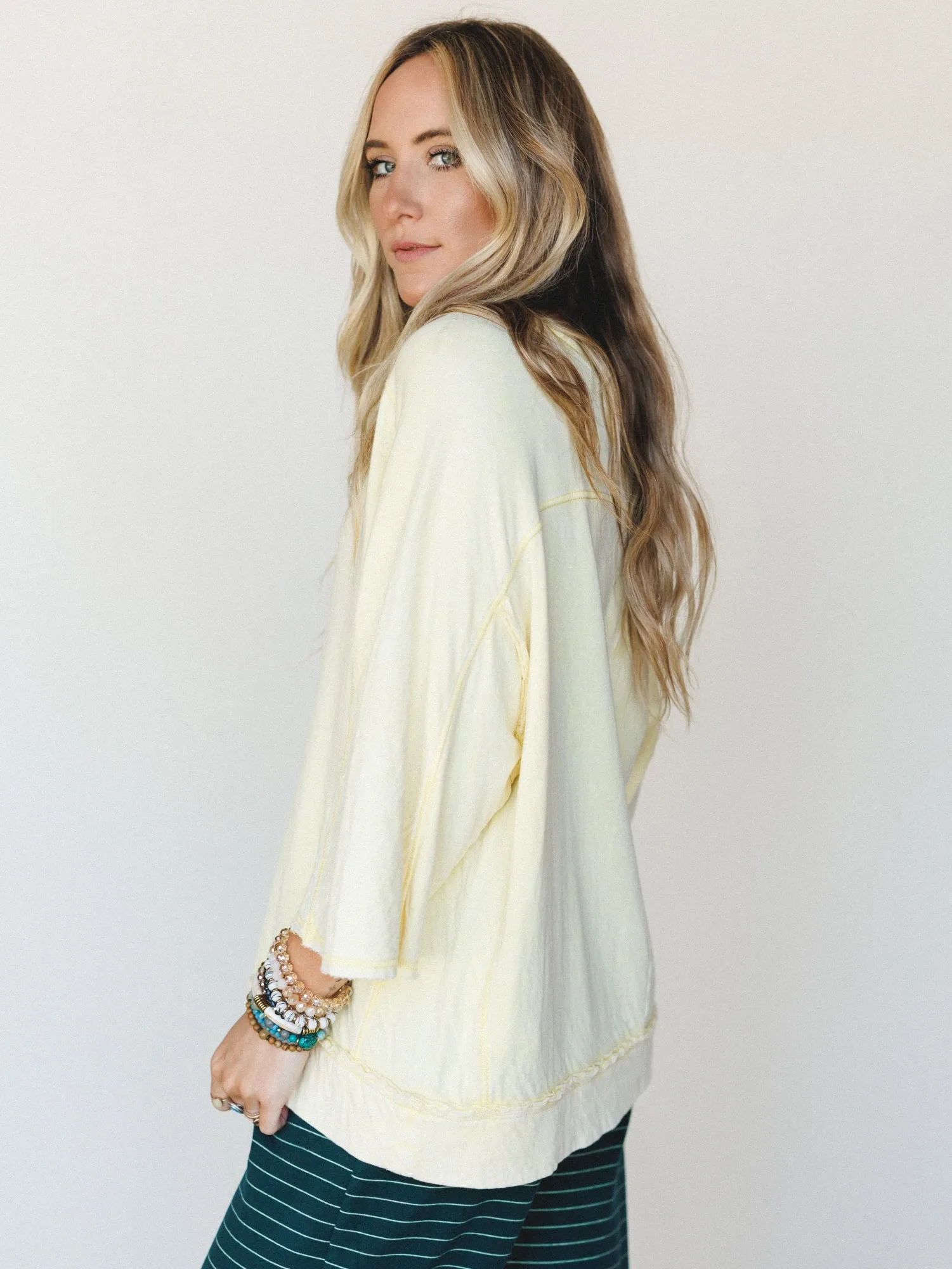 Winsome Everyday Tee - Lemon sold by Three Bird Nest product image thumbnail 2