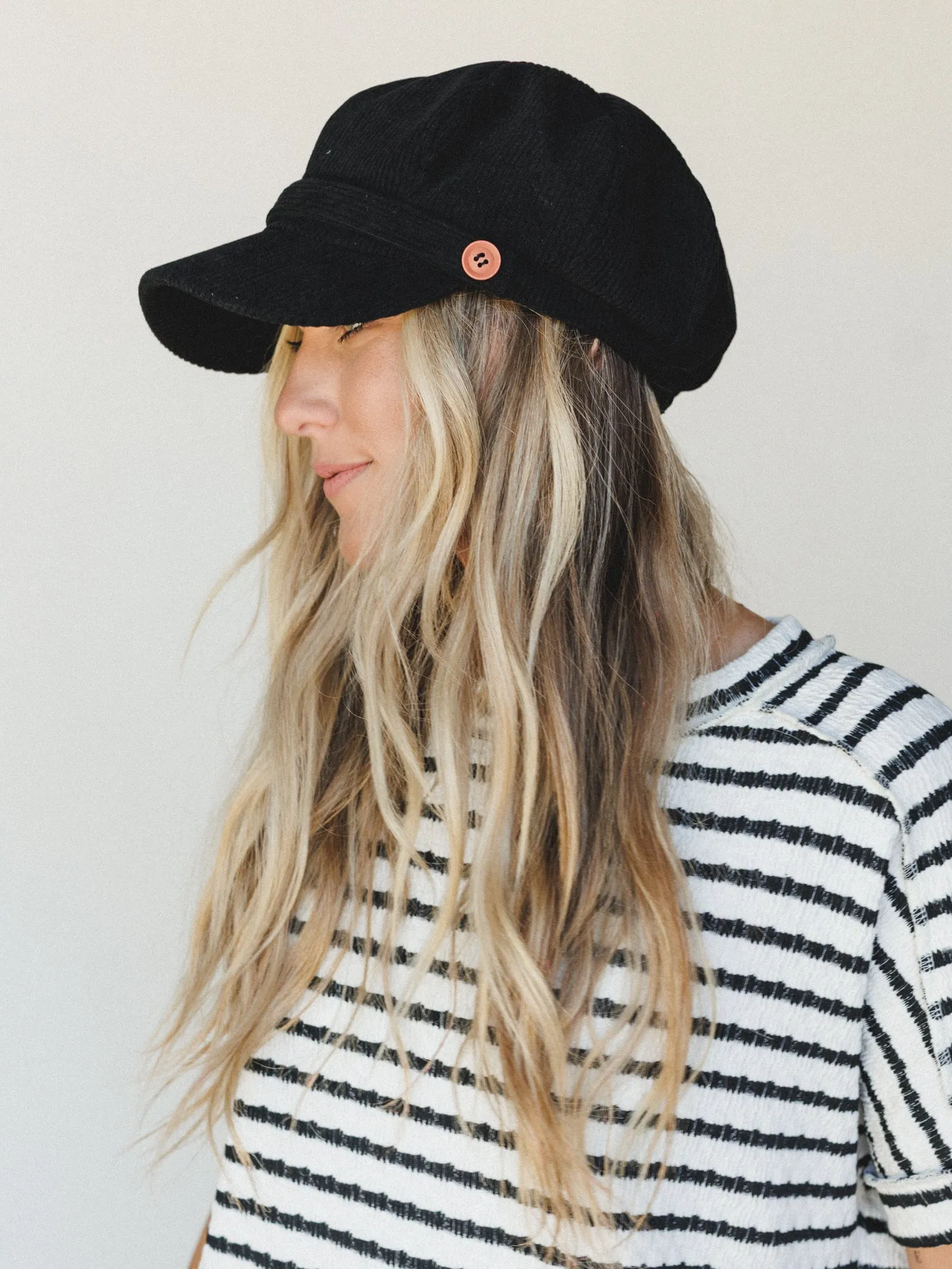 Easy Days Newsboy Cap - Black sold by Three Bird Nest