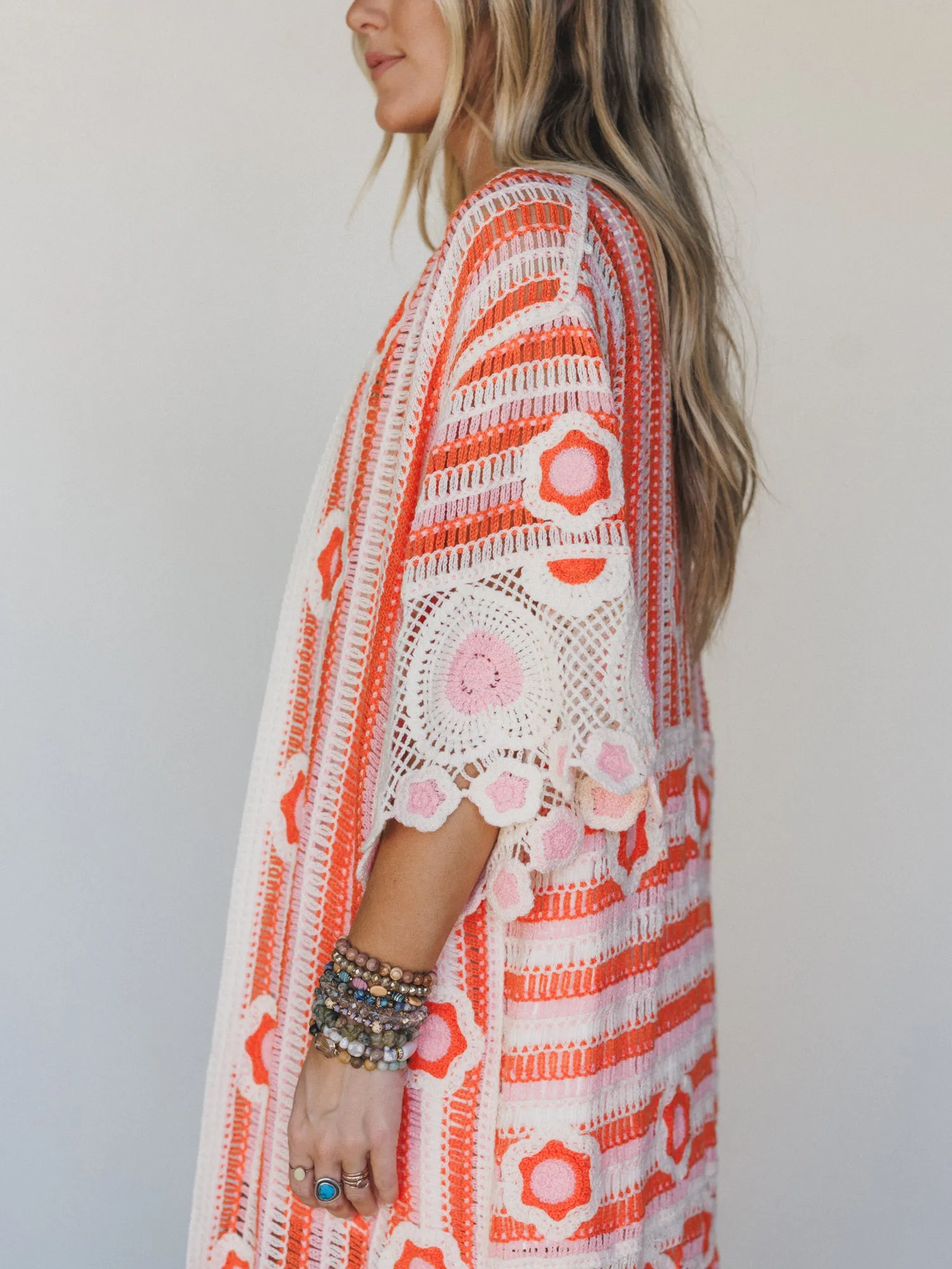Spring Groove Duster - Orange Multi sold by Three Bird Nest product image thumbnail 5