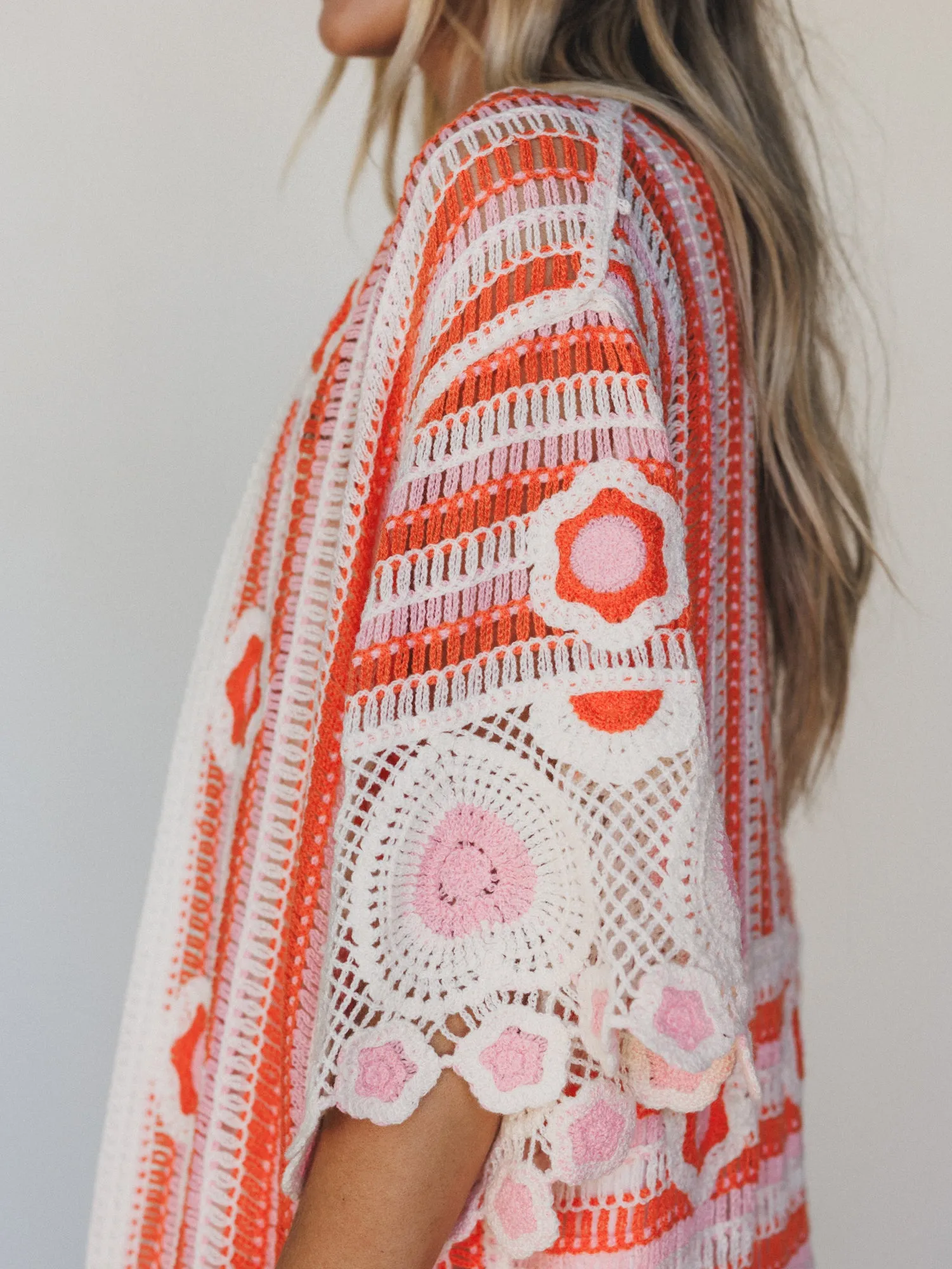 Spring Groove Duster - Orange Multi sold by Three Bird Nest product image thumbnail 2