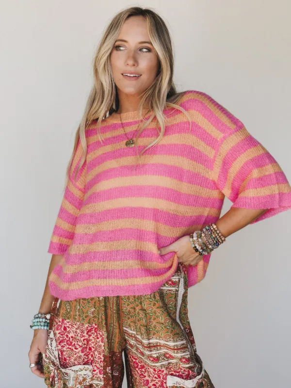 It's a Win Top - Orange Pink made by By Together