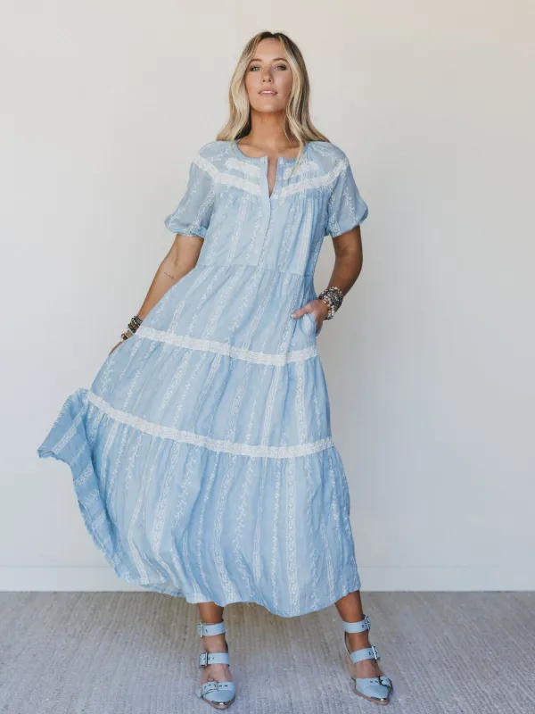 Floral Dance Dress - Cloud Wash made by Listicle