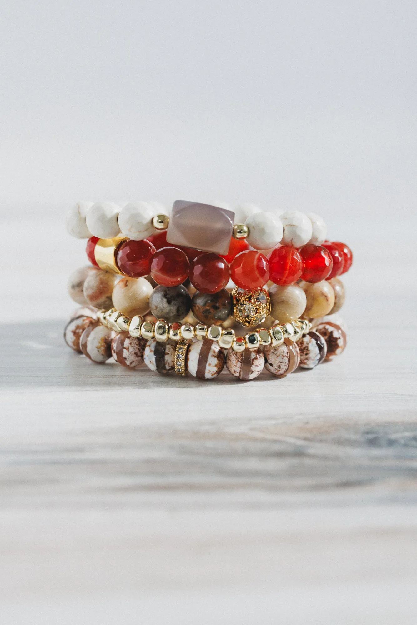 Sunset Party Bracelet Set - Red Multi sold by Three Bird Nest product image thumbnail 3