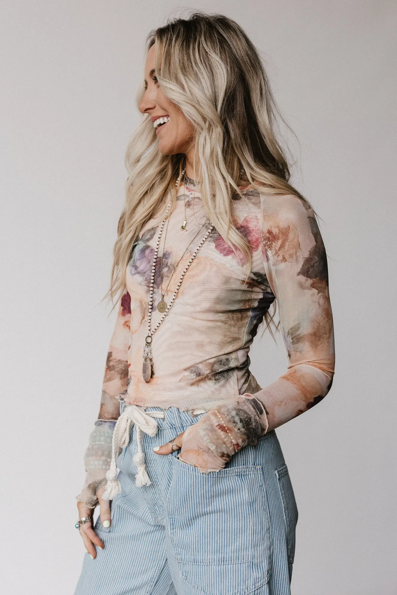 So Charming Floral Top - Natural - Pre Order sold by Three Bird Nest product image thumbnail 5