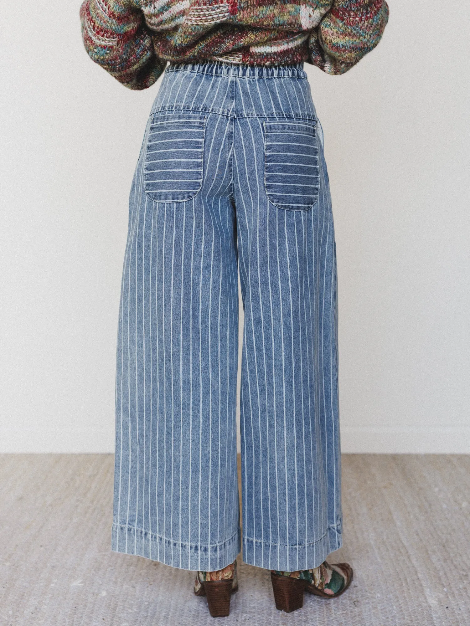 Happy Tune Pants - Light Denim - Pre Order sold by Three Bird Nest product image thumbnail 4