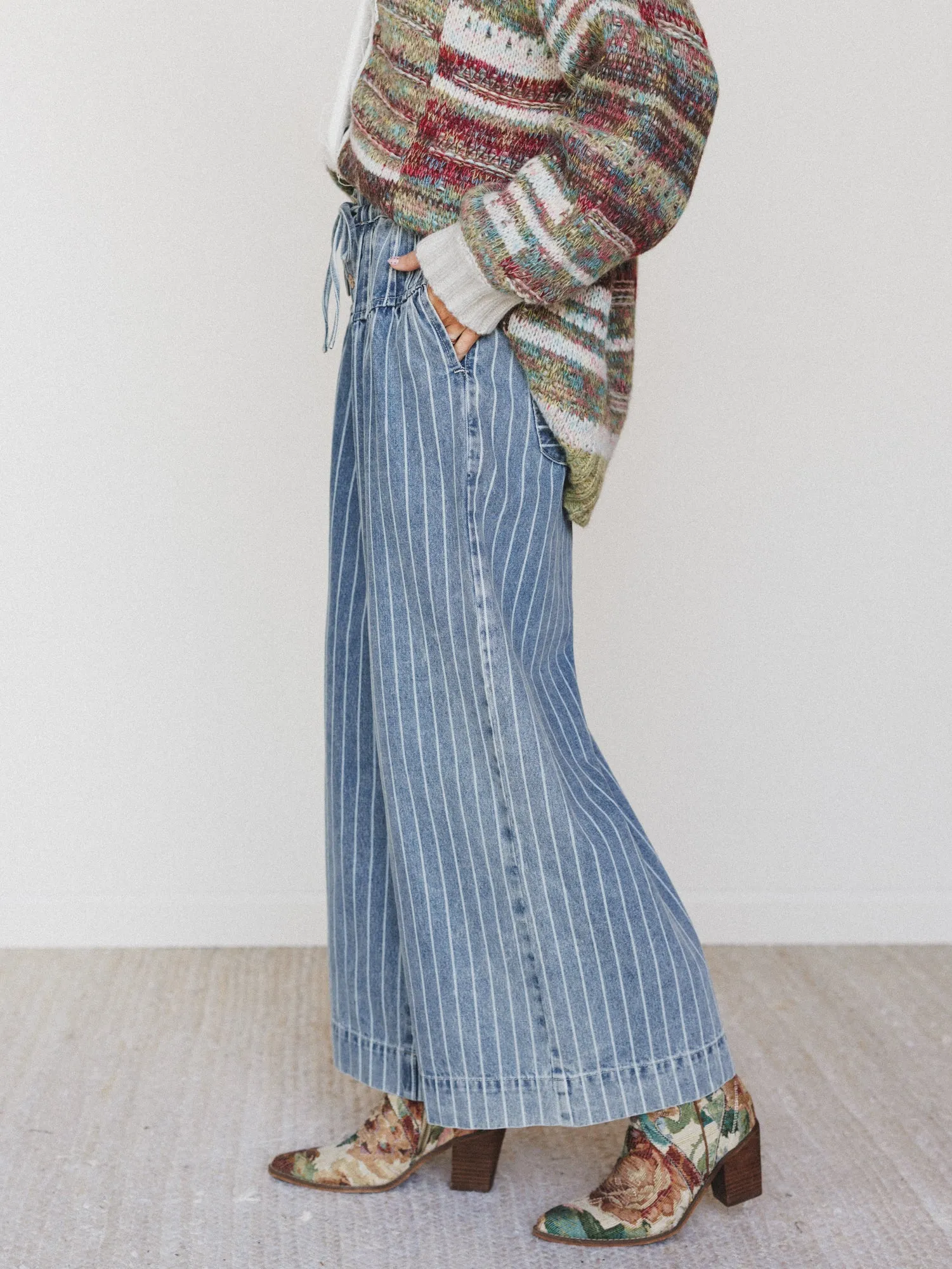 Happy Tune Pants - Light Denim - Pre Order sold by Three Bird Nest product image thumbnail 2