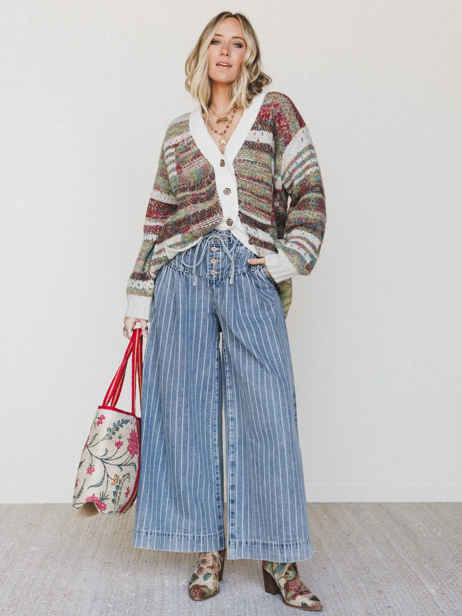 Happy Tune Pants - Light Denim - Pre Order sold by Three Bird Nest product image thumbnail 5