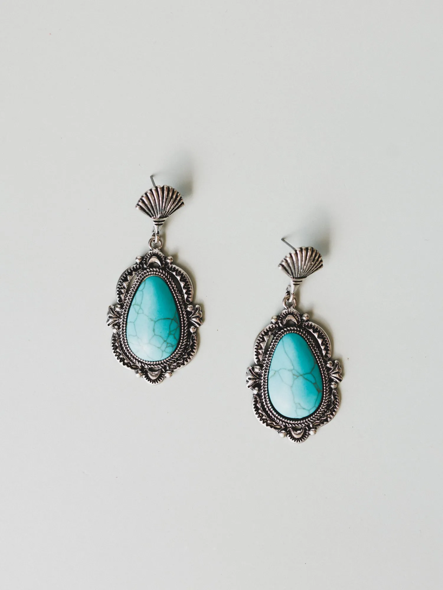 Reba Earrings - Turquoise sold by Three Bird Nest product image thumbnail 3