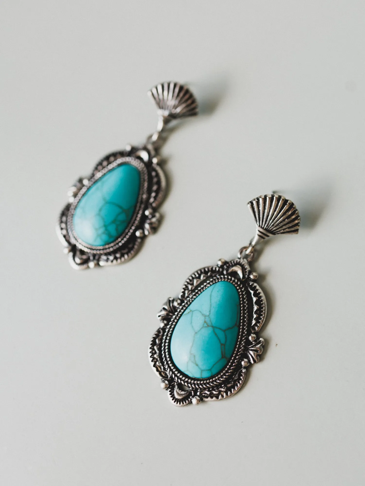 Reba Earrings - Turquoise sold by Three Bird Nest