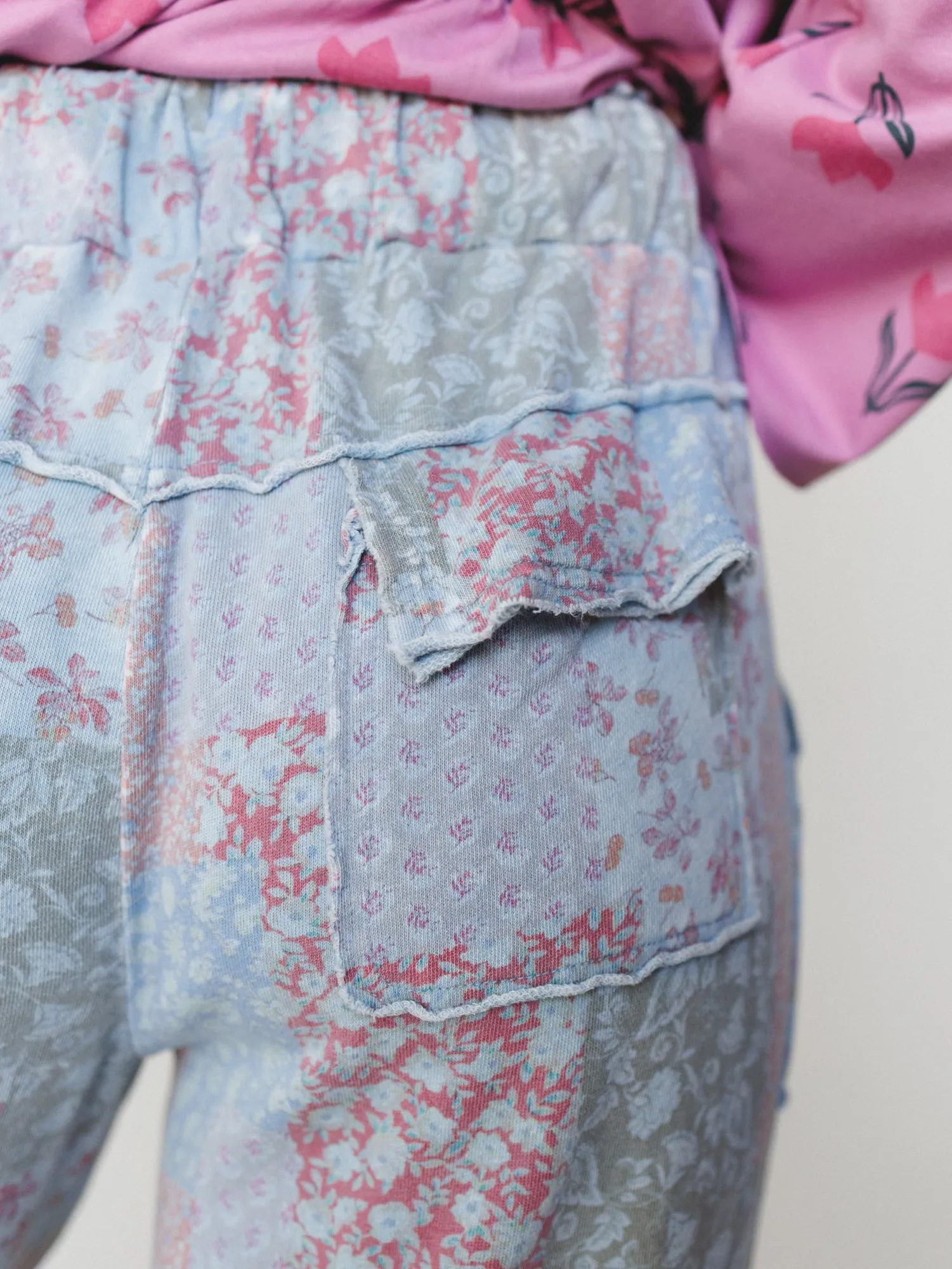 Spring Flower Pants - Peri Blue sold by Three Bird Nest product image thumbnail 4