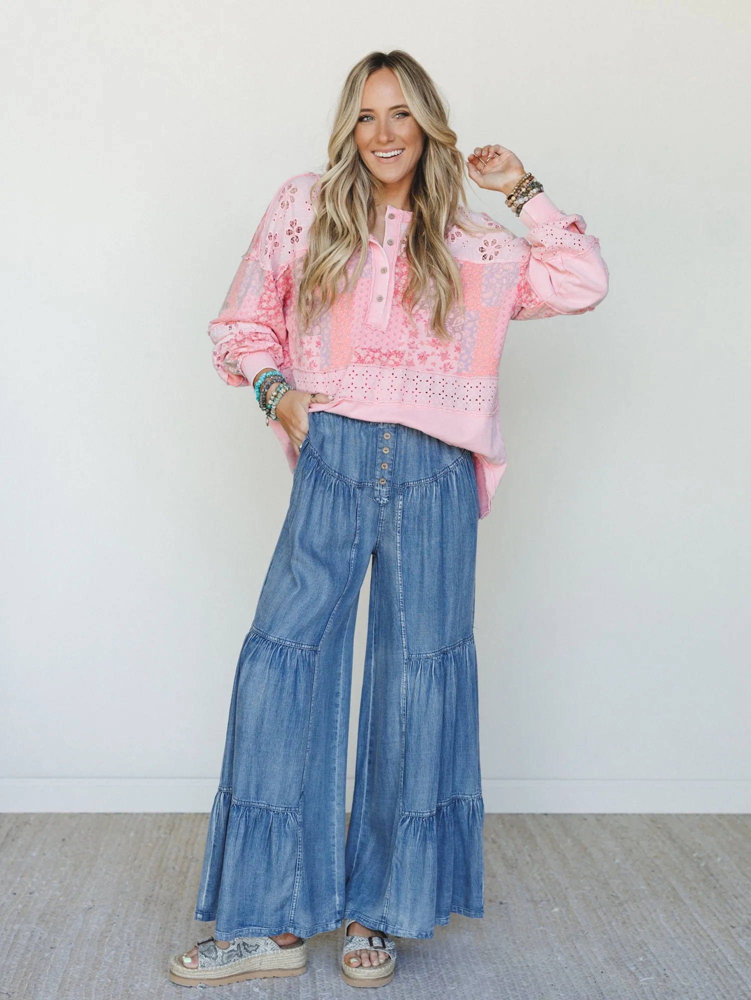 Maiden Moment Pants - Denim sold by Three Bird Nest