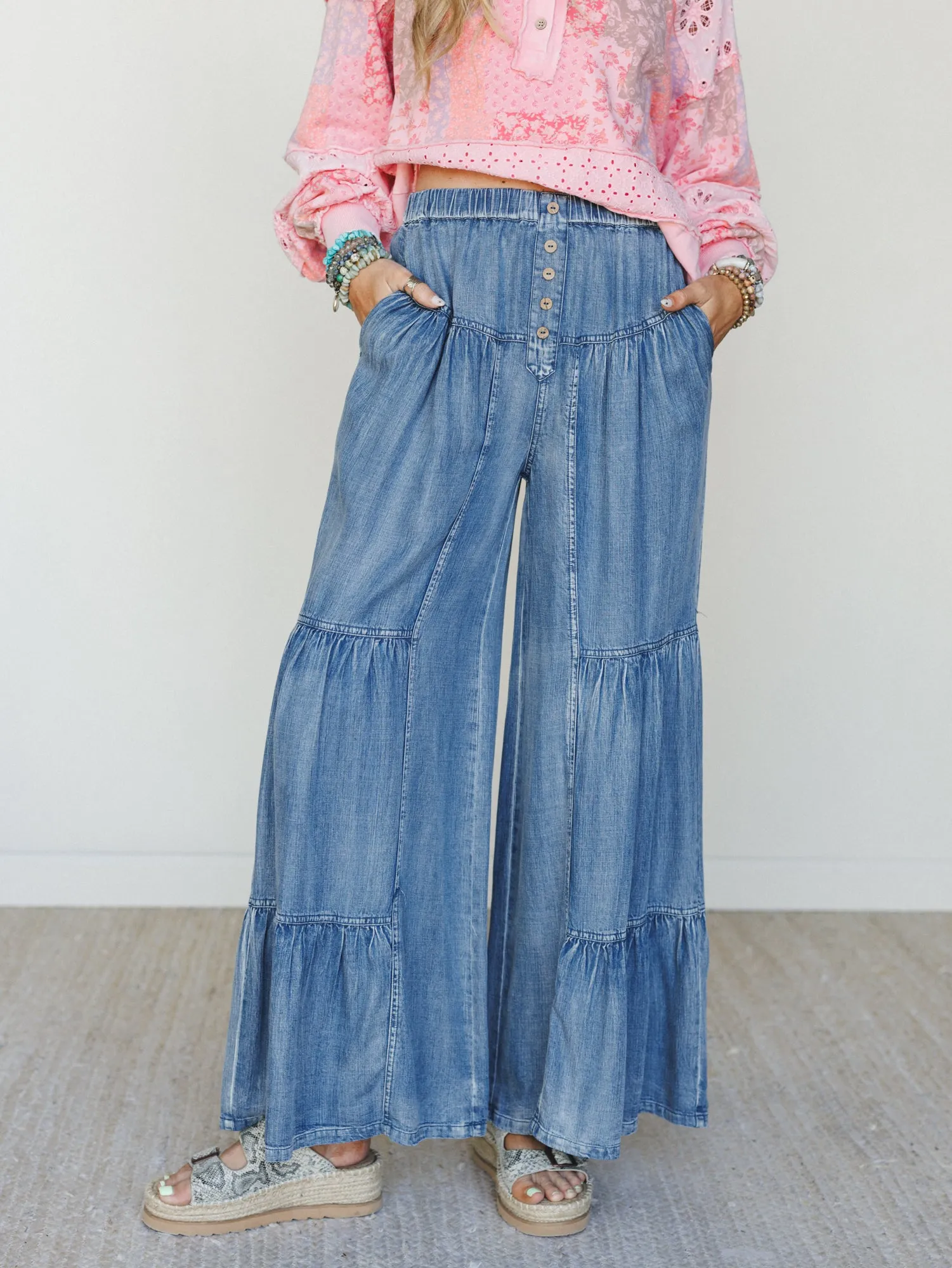 Maiden Moment Pants - Denim sold by Three Bird Nest product image thumbnail 5