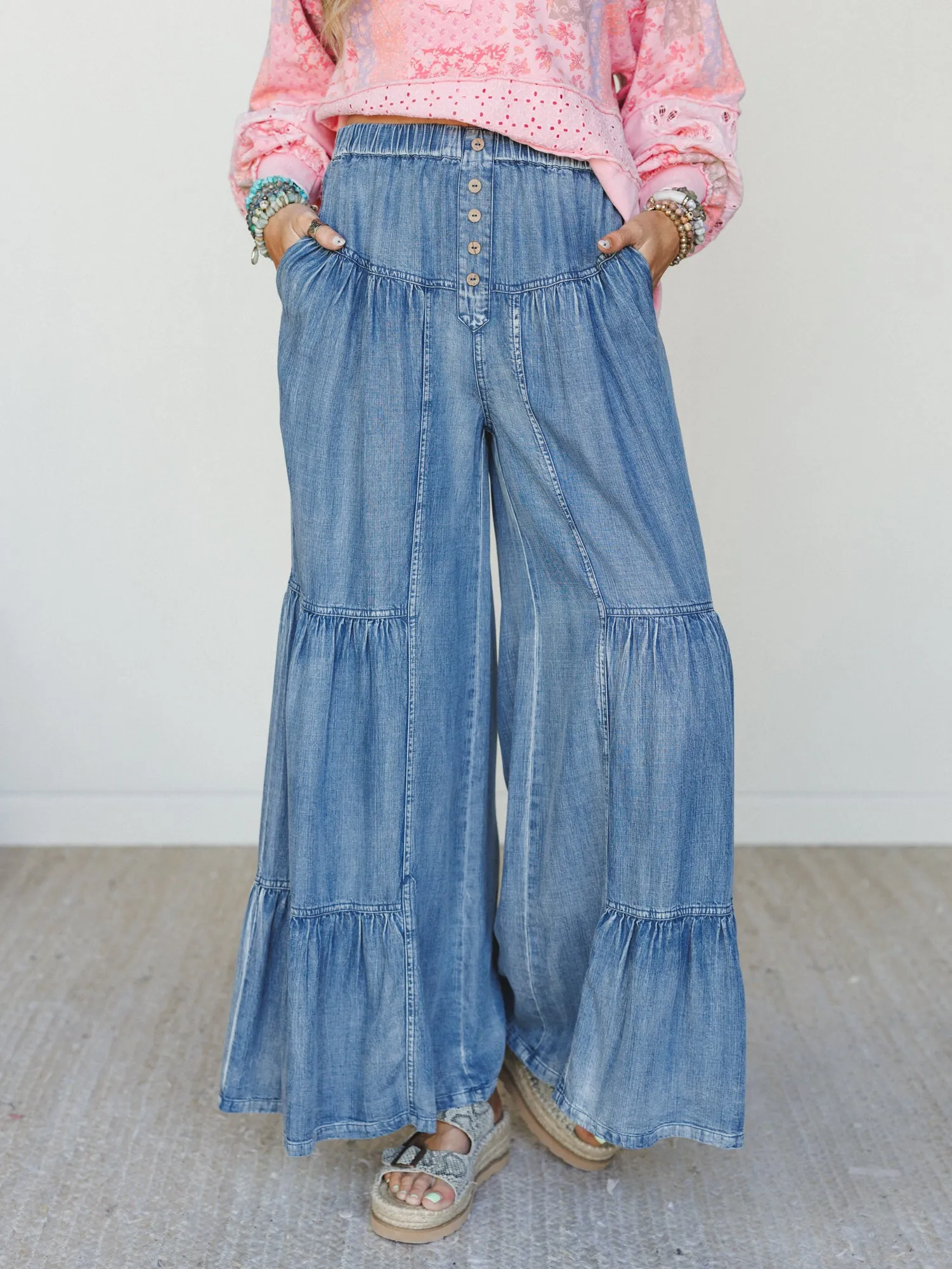 Maiden Moment Pants - Denim sold by Three Bird Nest product image thumbnail 3