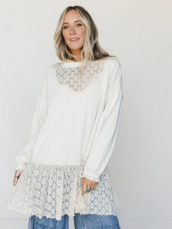 Spring Lily Tunic - Ecru made by easel
