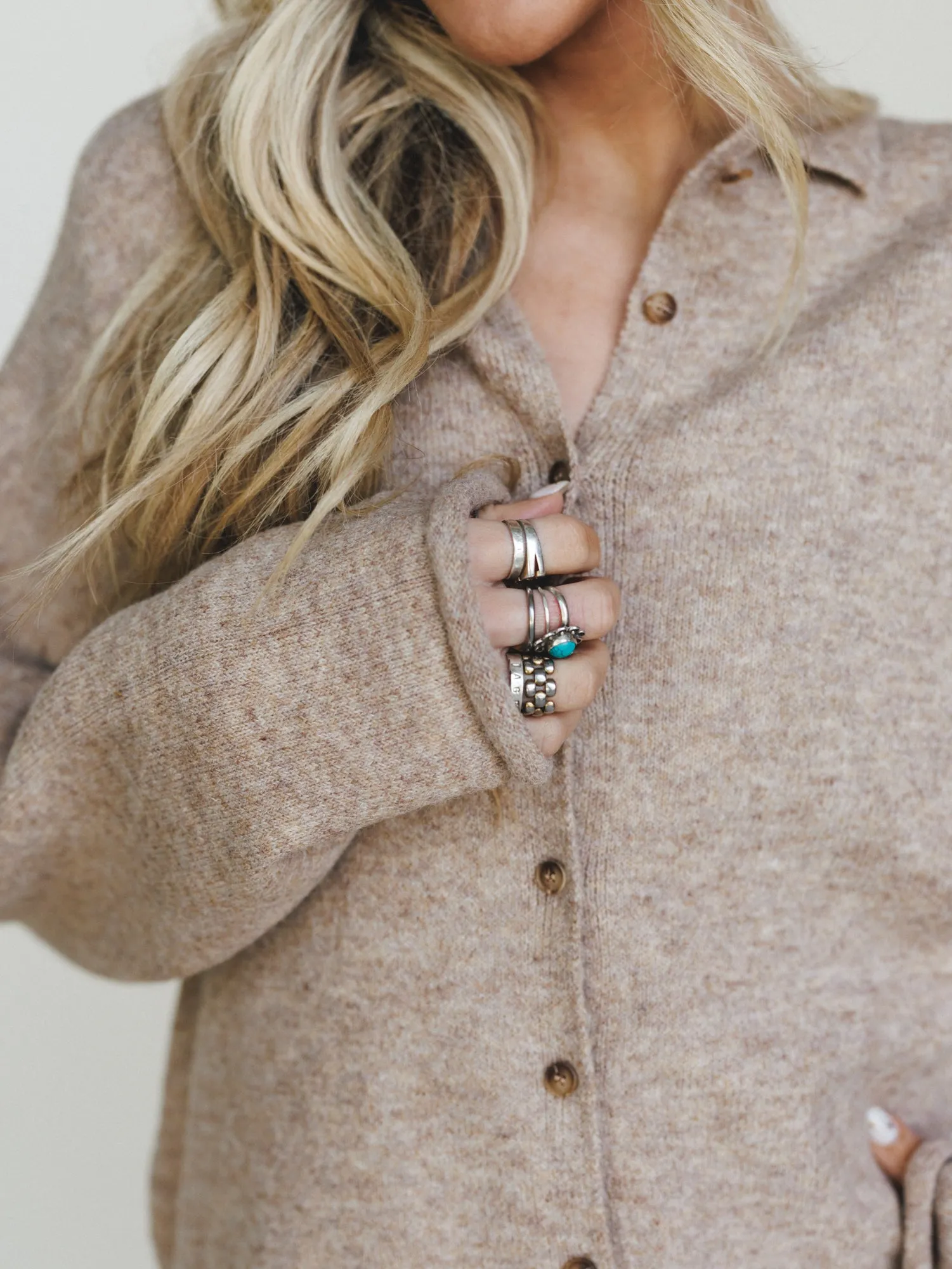 Simply There Cardigan - Mocha sold by Three Bird Nest product image thumbnail 3