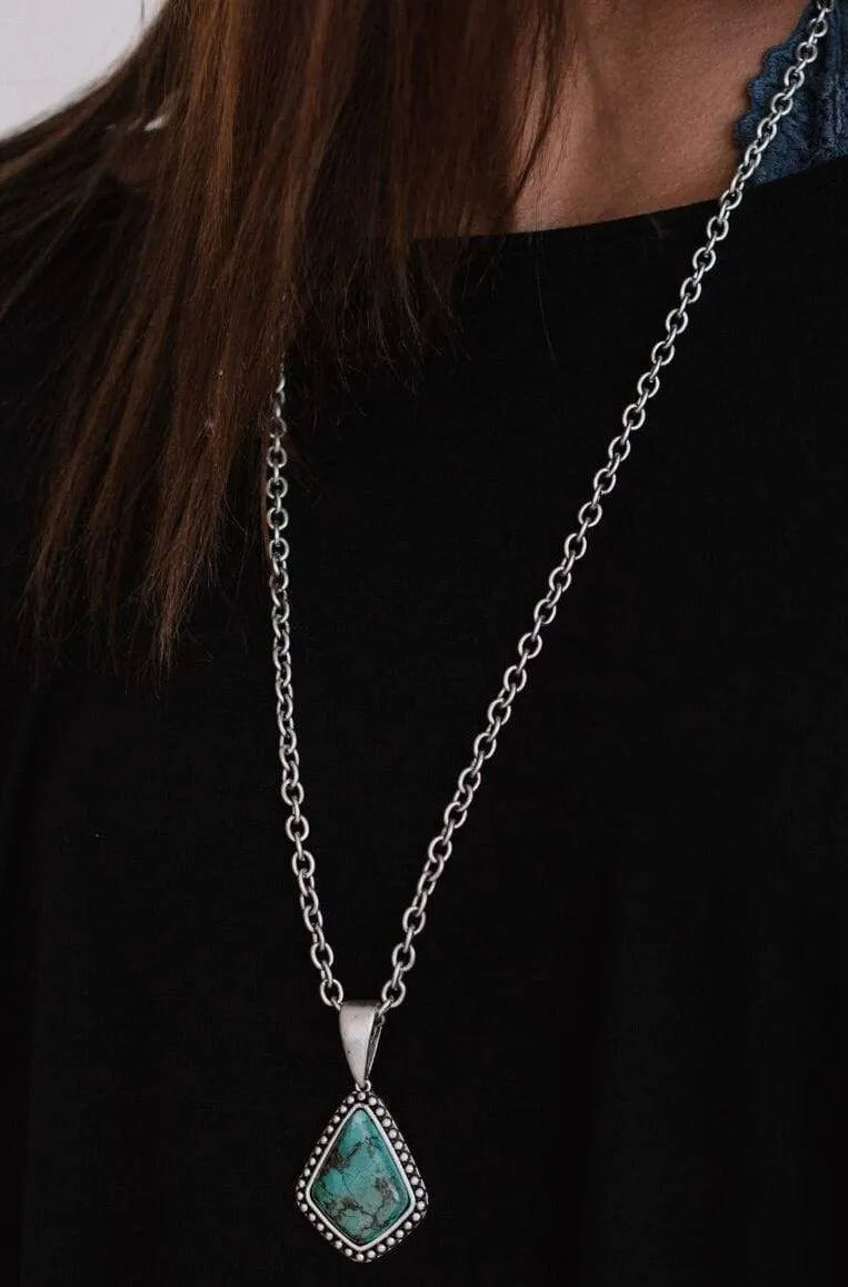 Touch of Wonder Necklace - Turquoise sold by Three Bird Nest