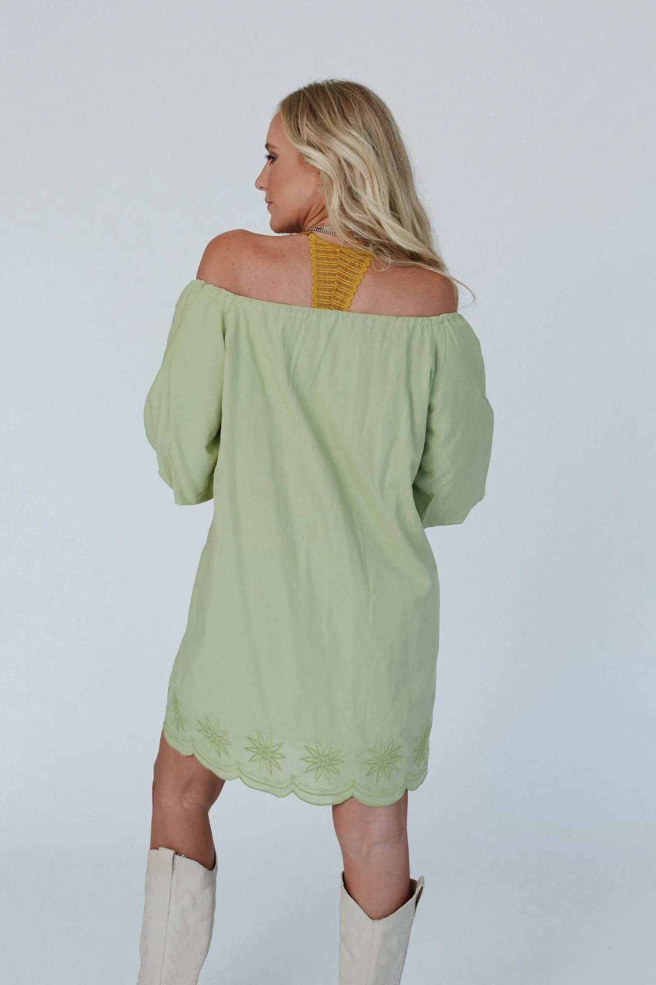 Moonlit Orchid Dress - Moss sold by Three Bird Nest product image thumbnail 5