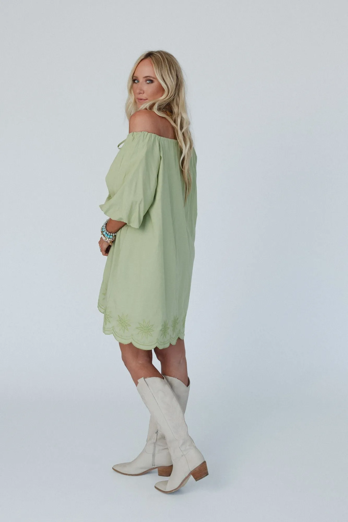 Moonlit Orchid Dress - Moss sold by Three Bird Nest product image thumbnail 2