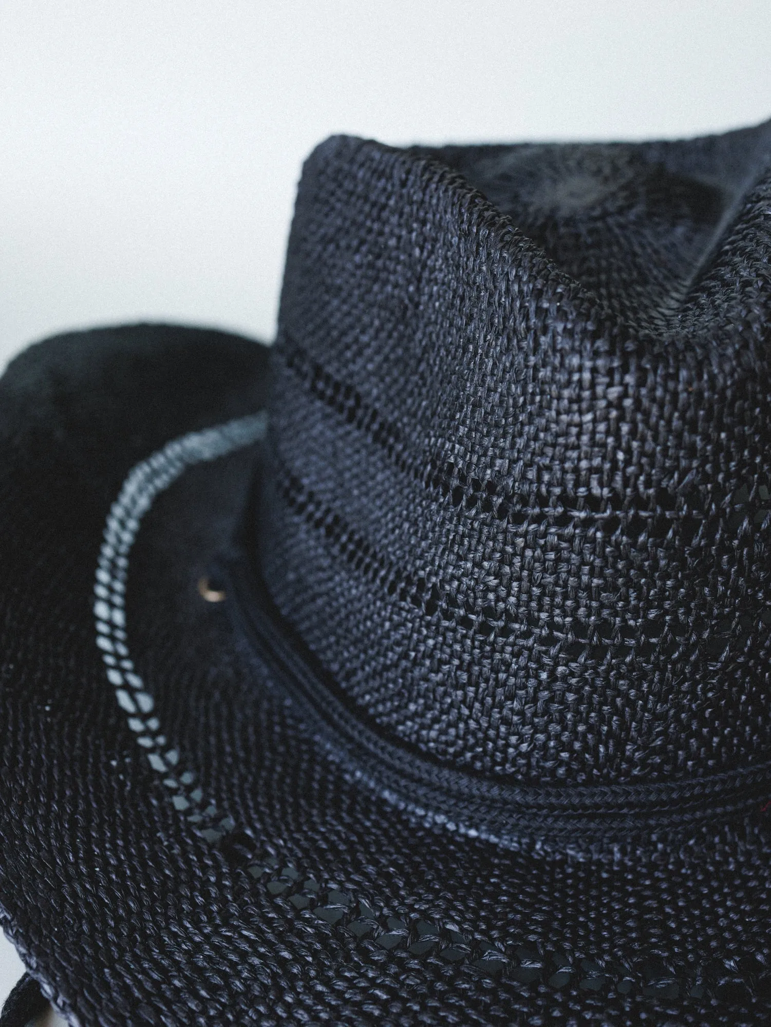 Cowboy Sun Hat - Black sold by Three Bird Nest product image thumbnail 4