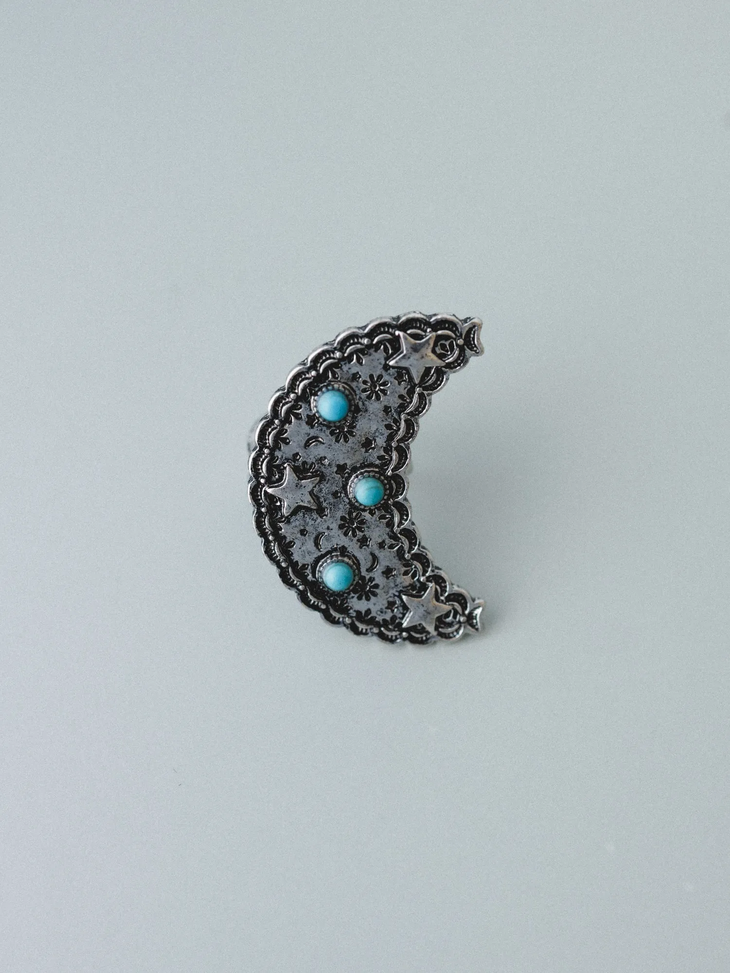 Moon Star Ring - Turquoise sold by Three Bird Nest product image thumbnail 4