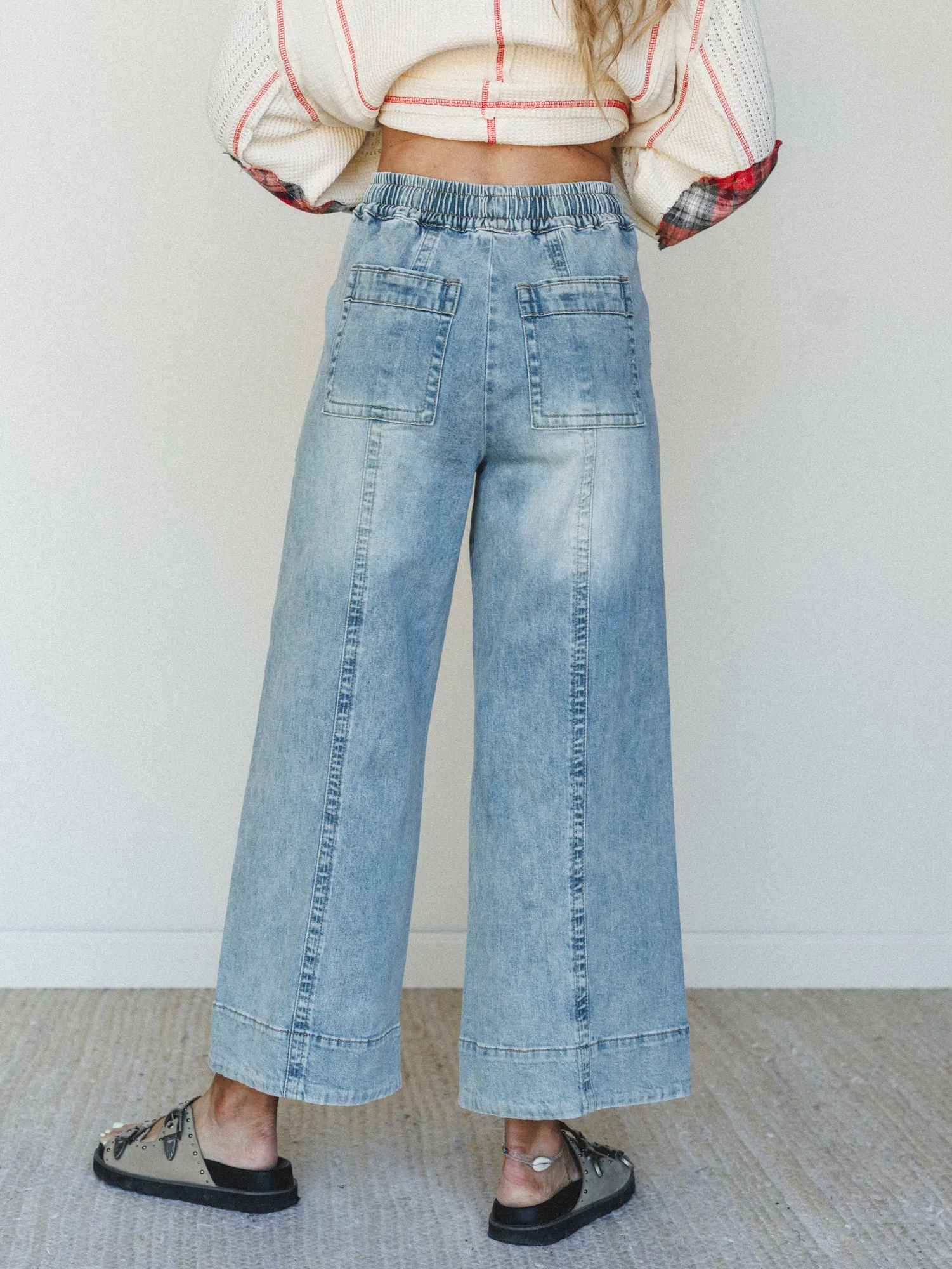 Till Dawn Pants - Light Denim sold by Three Bird Nest product image thumbnail 5
