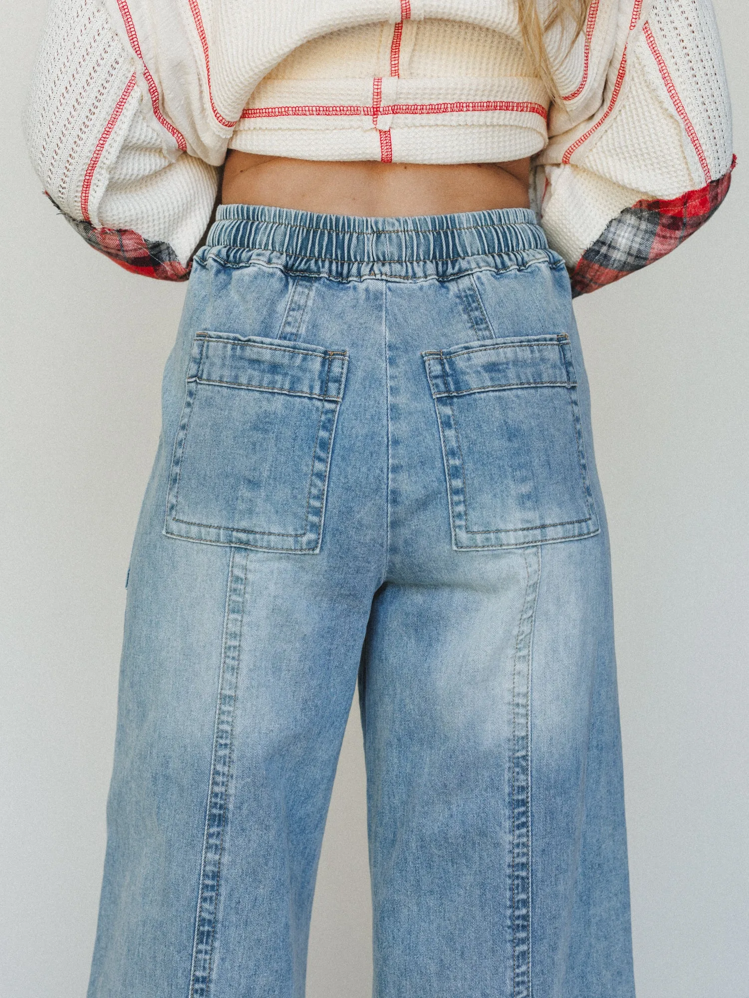 Till Dawn Pants - Light Denim sold by Three Bird Nest product image thumbnail 4
