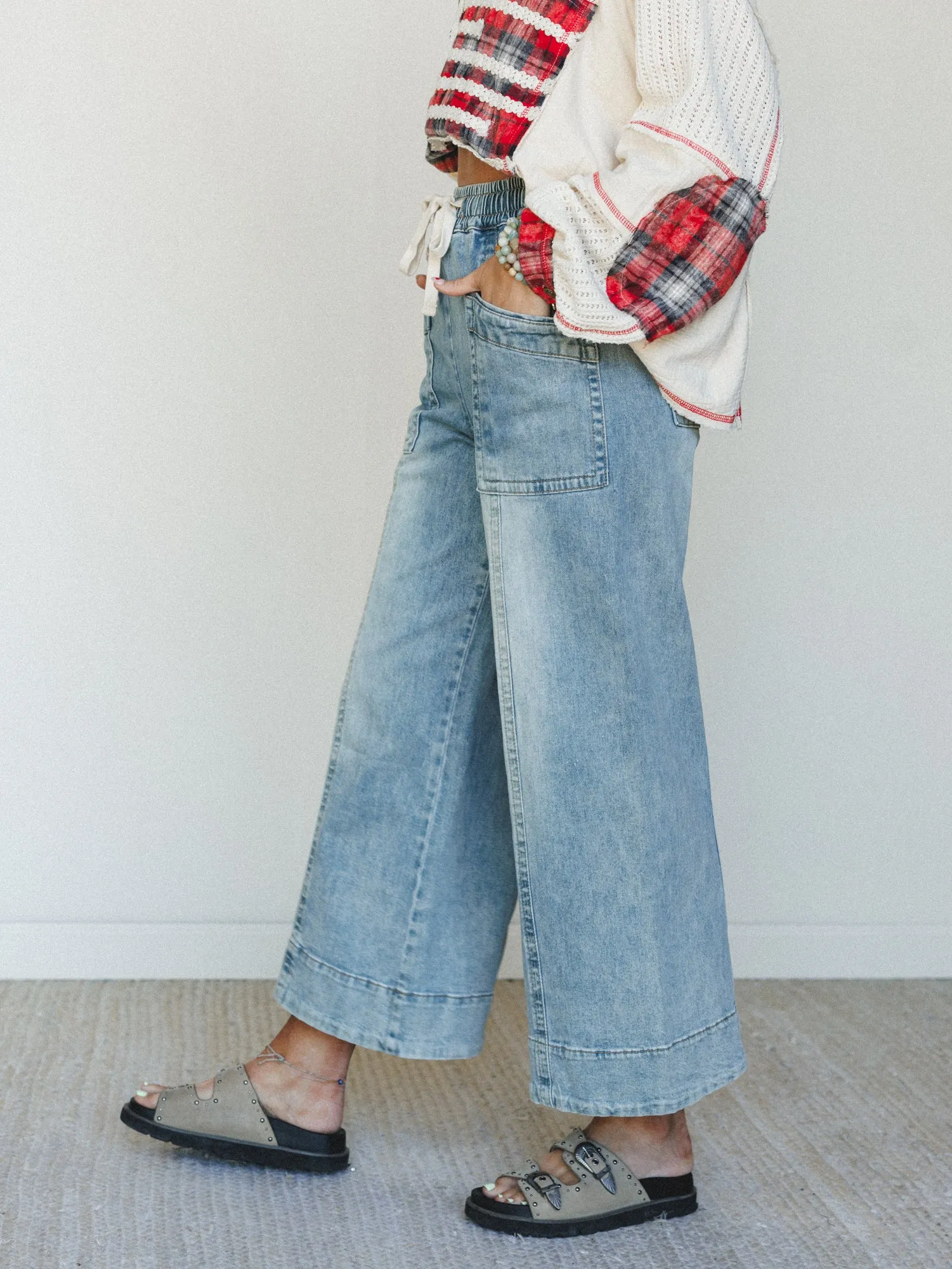 Till Dawn Pants - Light Denim sold by Three Bird Nest product image thumbnail 2