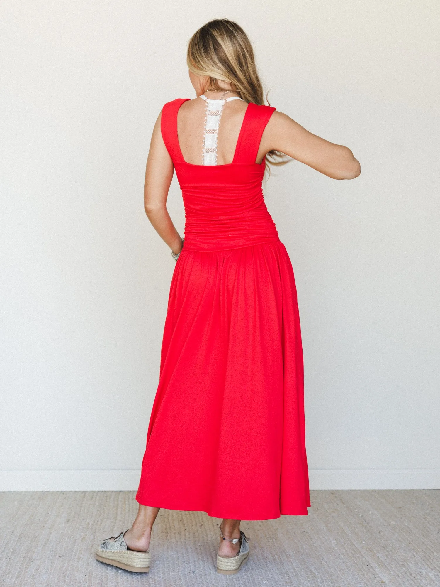 Here for Sunshine Dress - Cherry Tomato sold by Three Bird Nest product image thumbnail 5