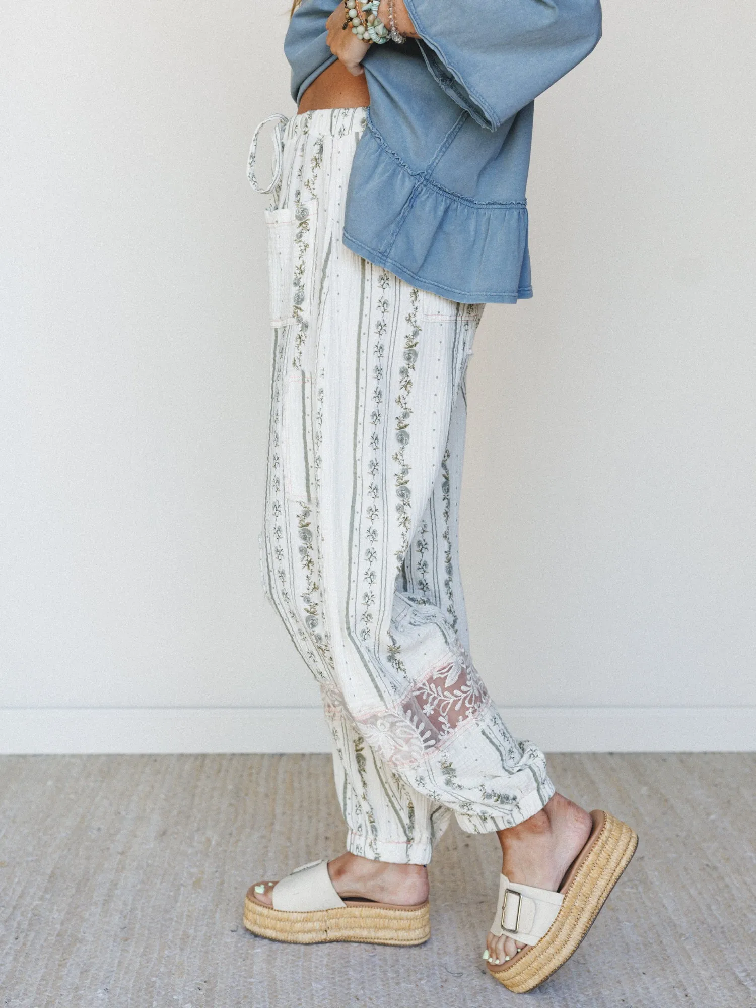 Calm Waves Pants - Natural sold by Three Bird Nest product image thumbnail 2