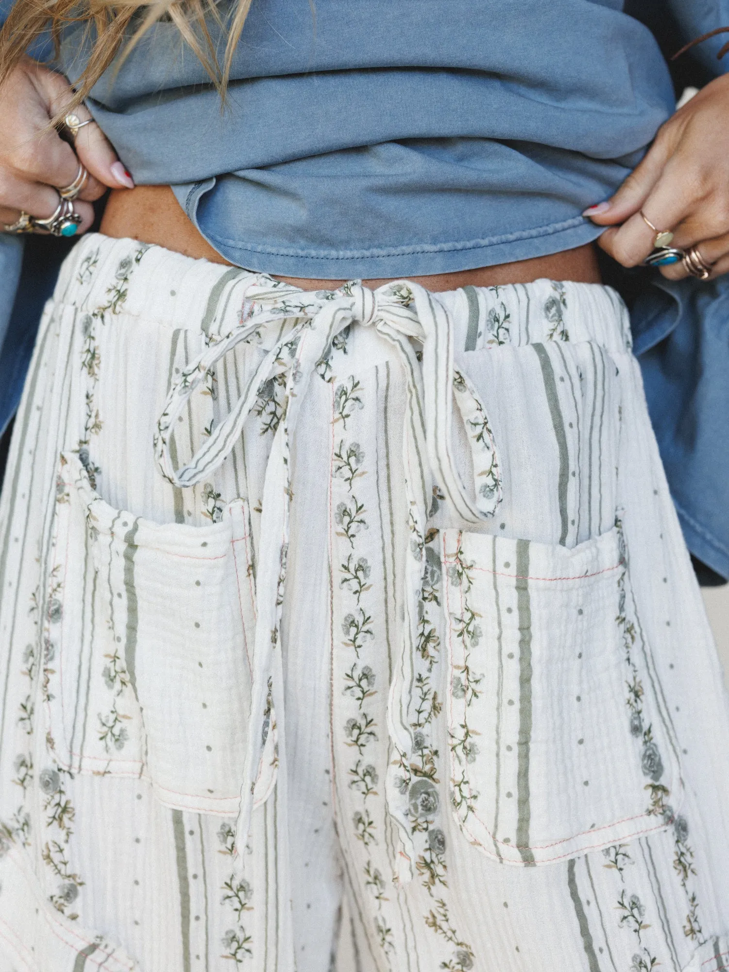 Calm Waves Pants - Natural sold by Three Bird Nest product image thumbnail 3