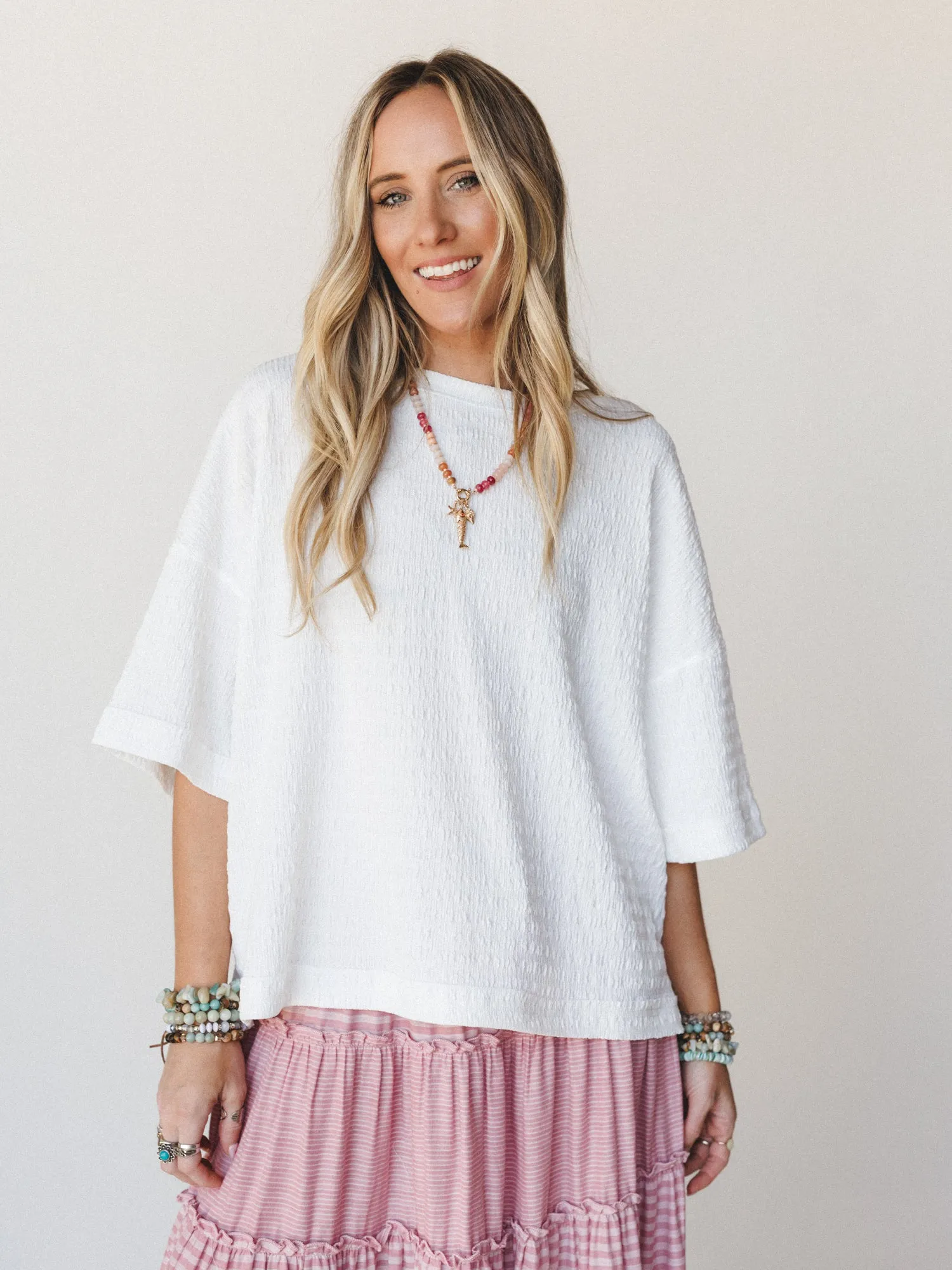 Morning Basics Tee - Off White sold by Three Bird Nest