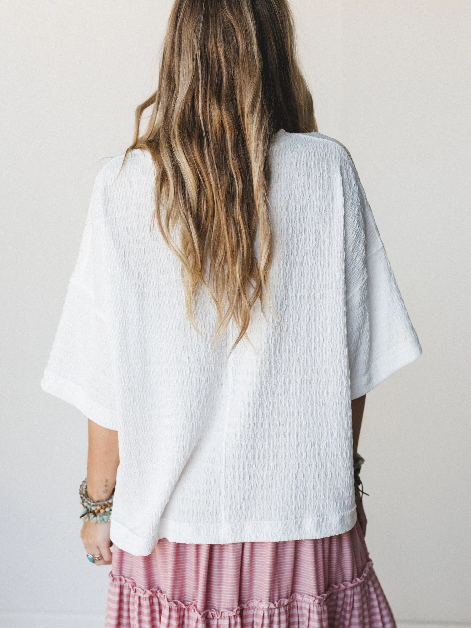 Morning Basics Tee - Off White sold by Three Bird Nest product image thumbnail 4