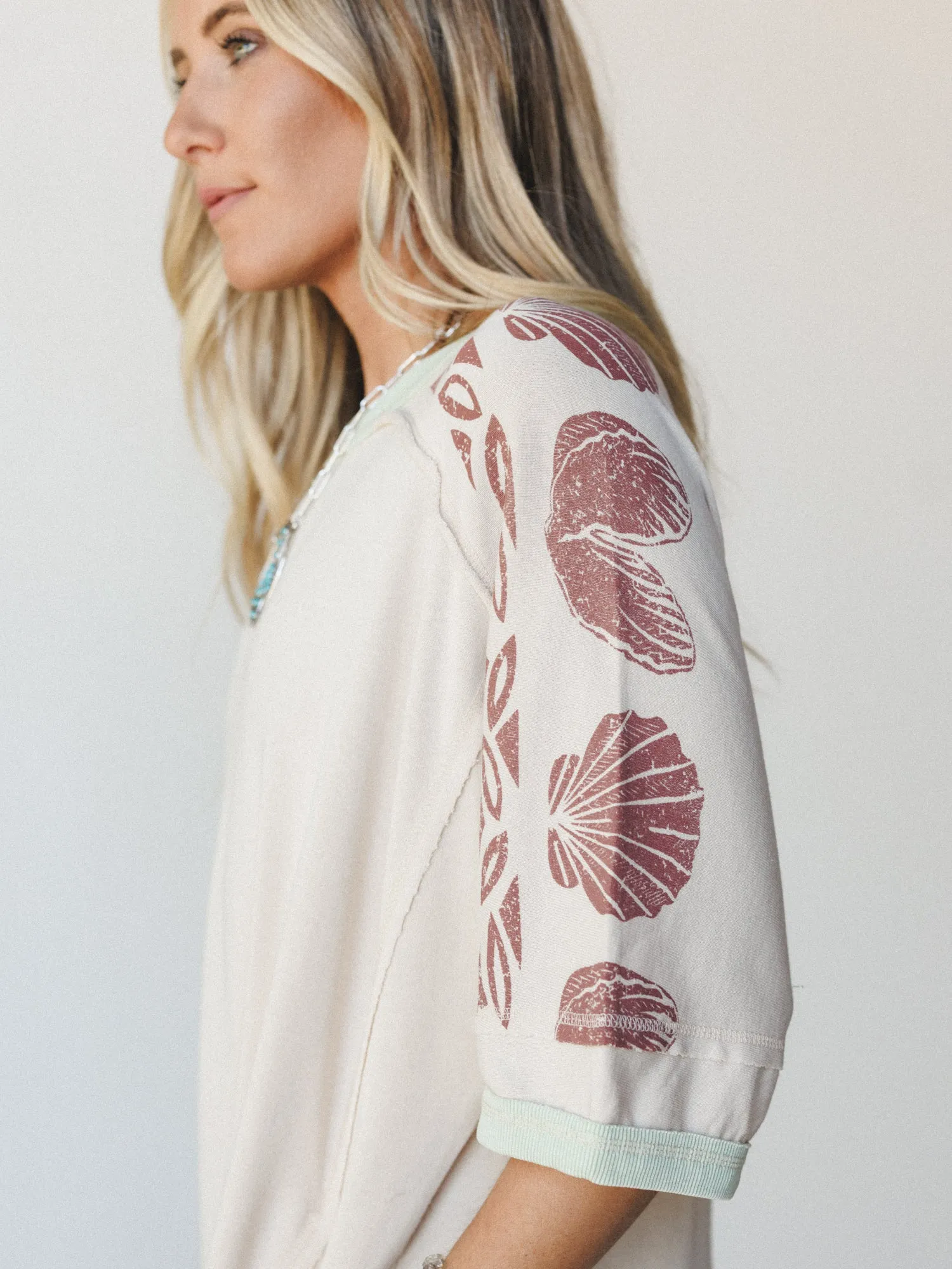 South Beach Sands Tee Dress - Oatmeal sold by Three Bird Nest product image thumbnail 3