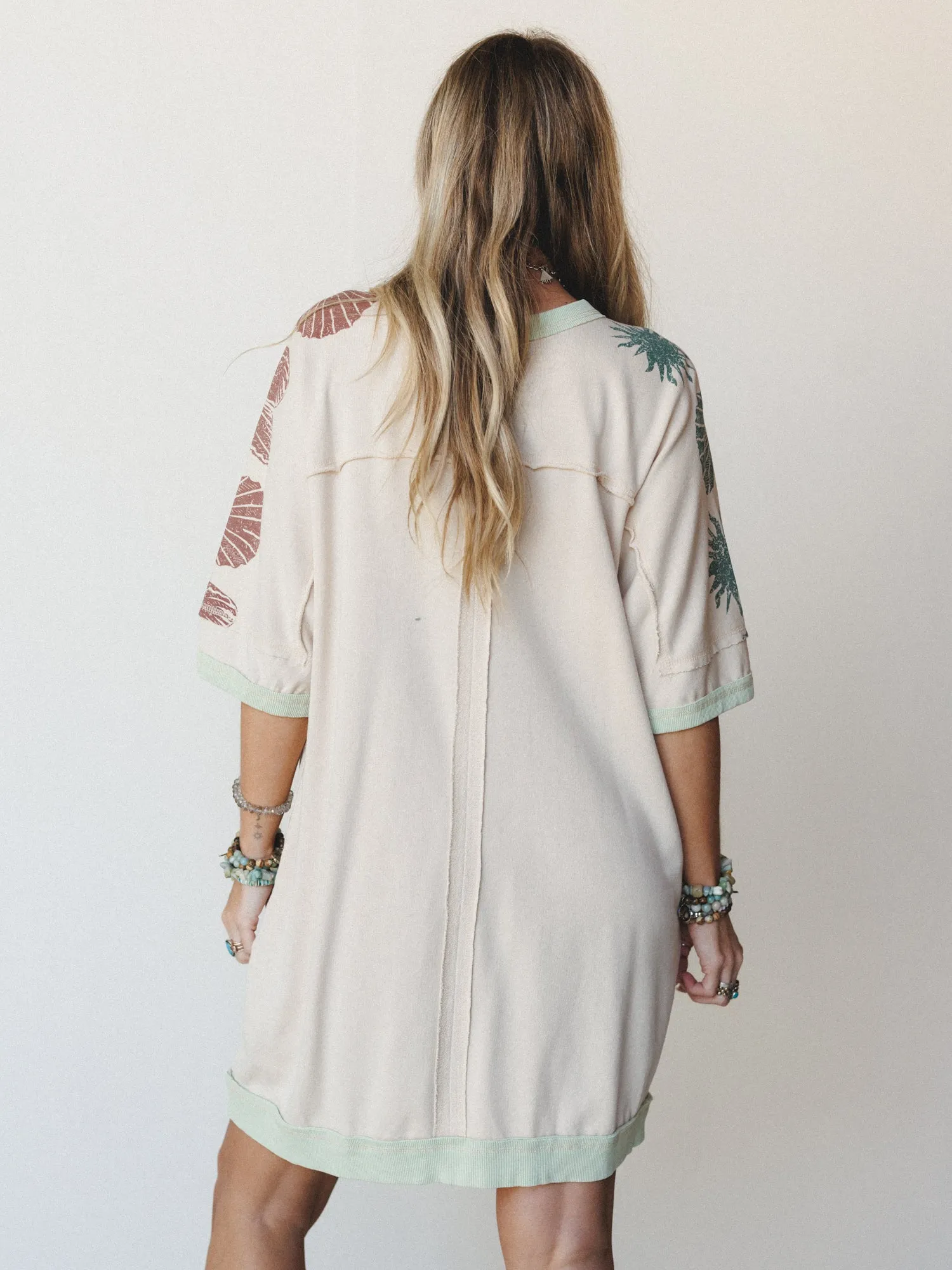 South Beach Sands Tee Dress - Oatmeal sold by Three Bird Nest product image thumbnail 4