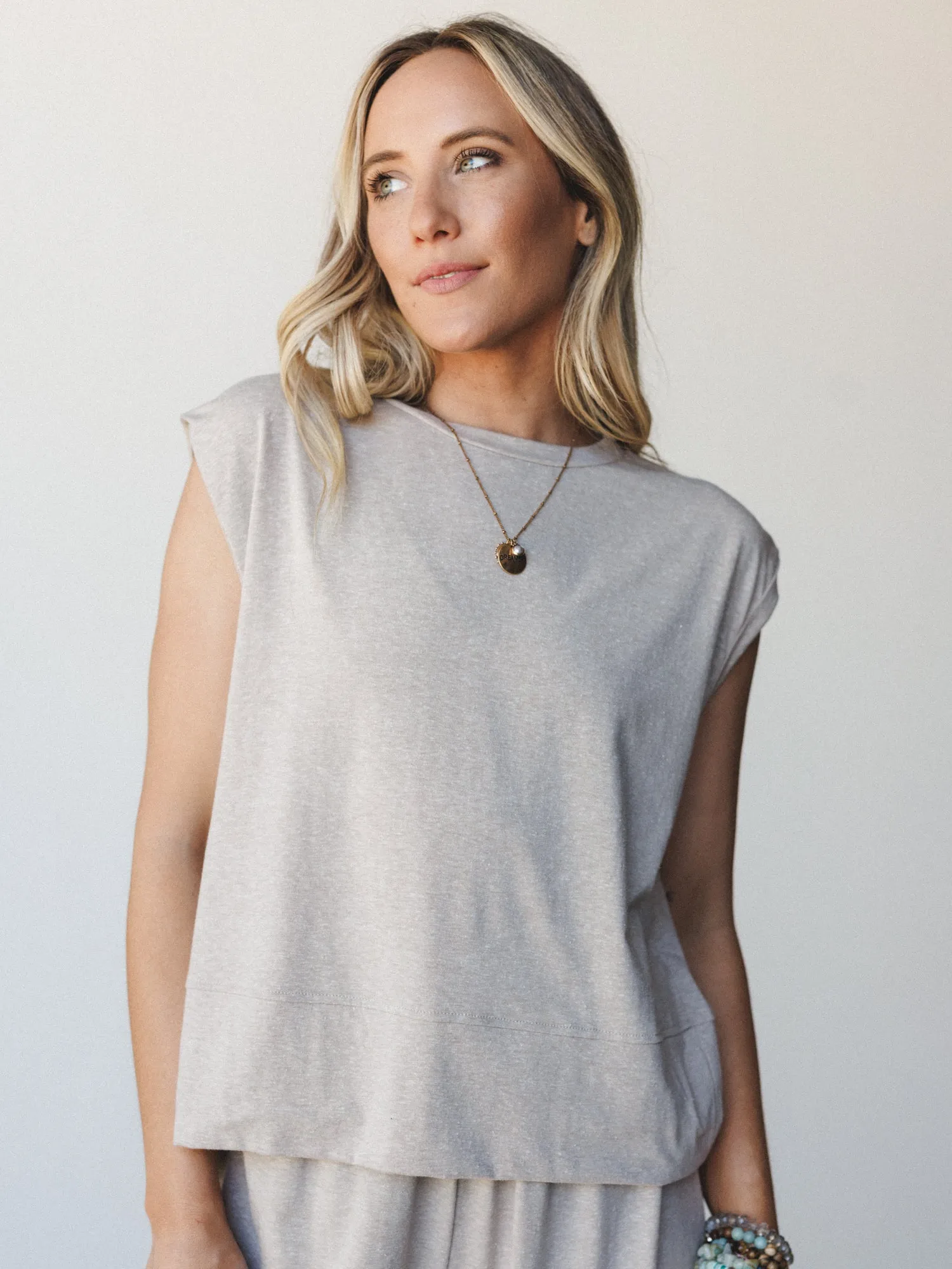 The Nest Lila Pant Set - Taupe sold by Three Bird Nest product image thumbnail 3